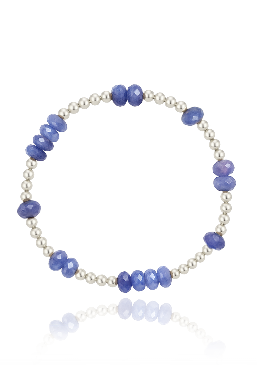 Faceted Tanzanite Mini Orbital Bracelet