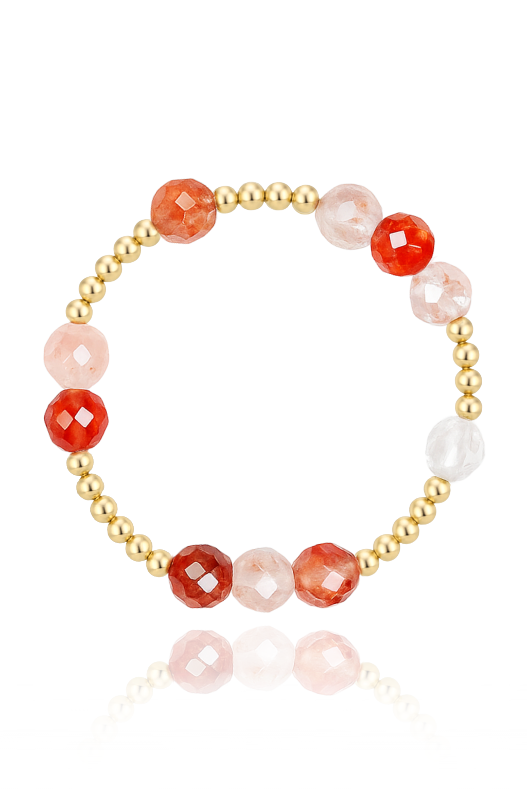 Fire Quartz Faceted Orbital Bracelet (Limited Edition)