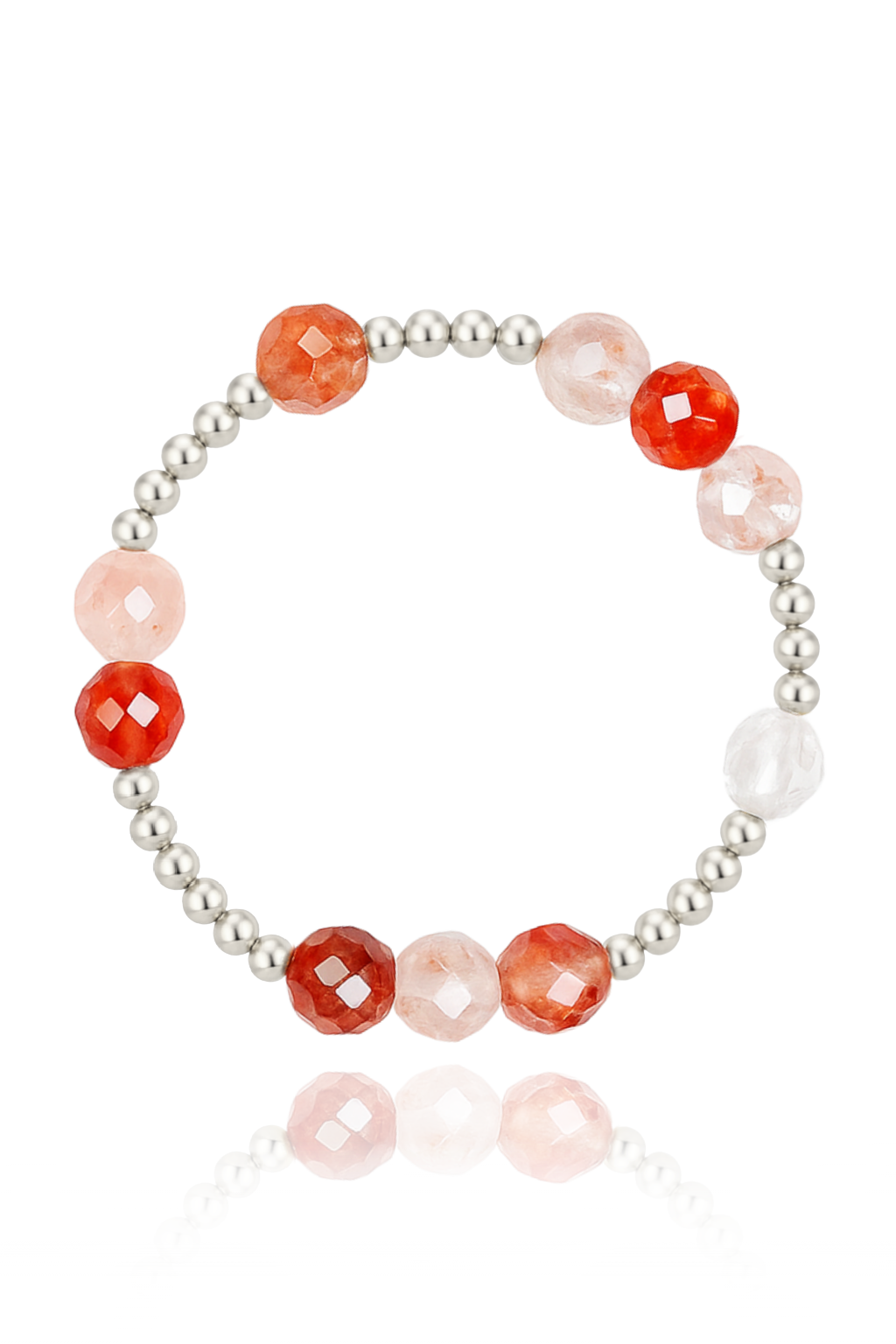 Fire Quartz Faceted Orbital Bracelet (Limited Edition)