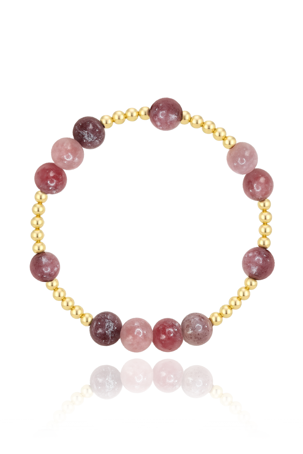 Light Lepidolite Mini Orbital Bracelet