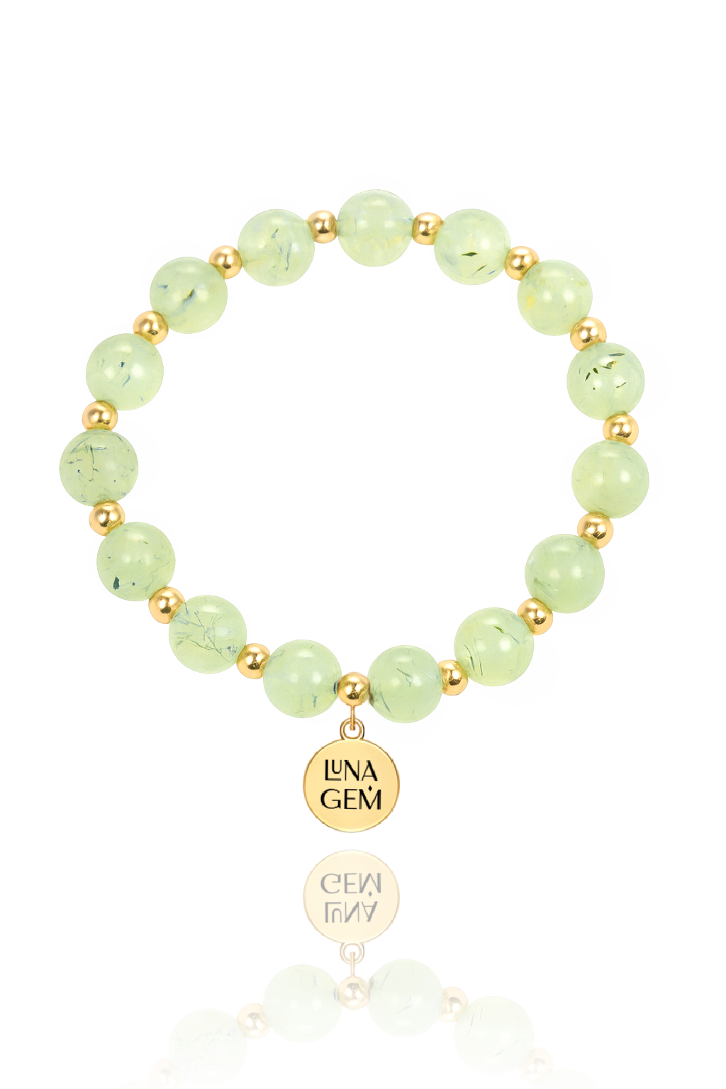 Prehnite Charmed Satellite Bracelet