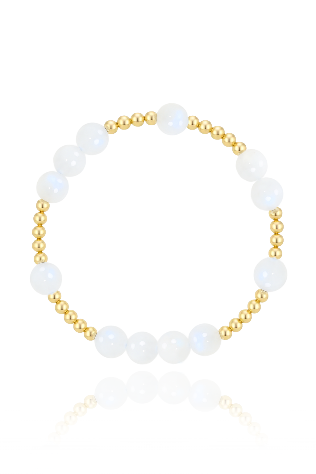 Rainbow Moonstone Mini Orbital Bracelet