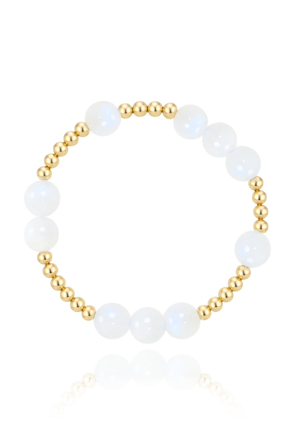 Rainbow Moonstone Orbital Bracelet