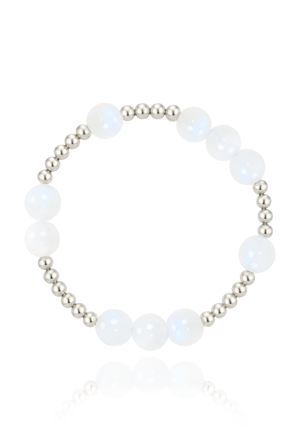 Rainbow Moonstone Orbital Bracelet