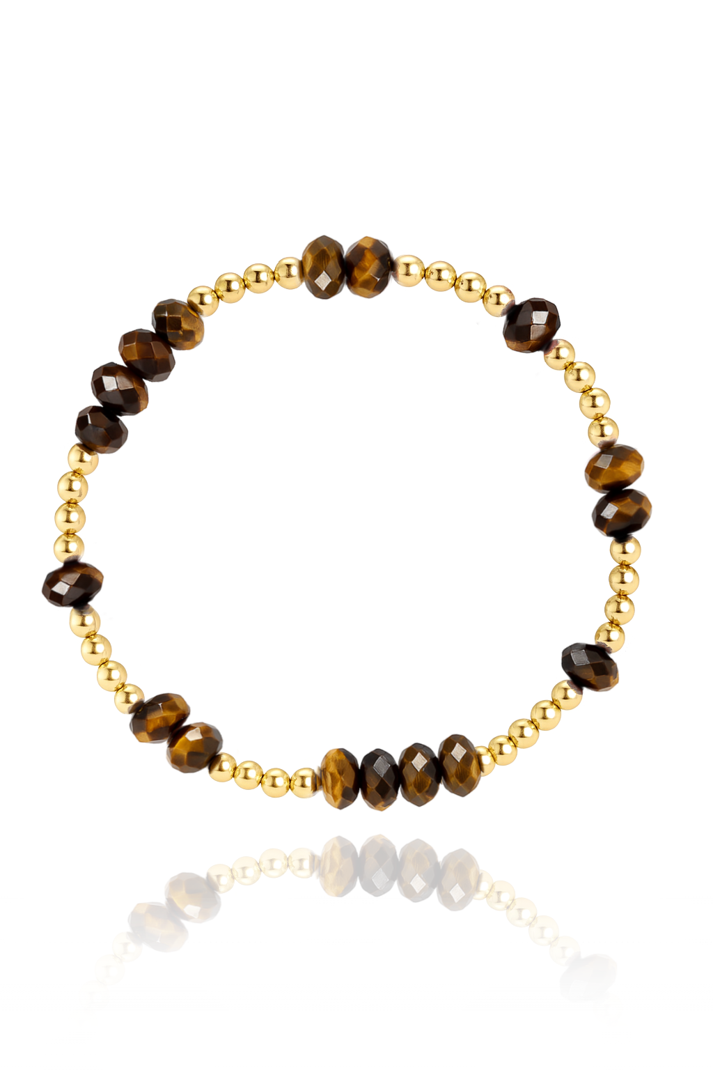 Tigers Eye Faceted Mini Orbital Bracelet