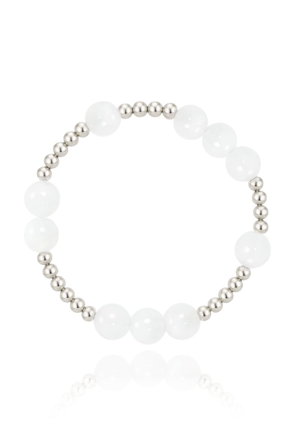 White Jade Orbital Bracelet