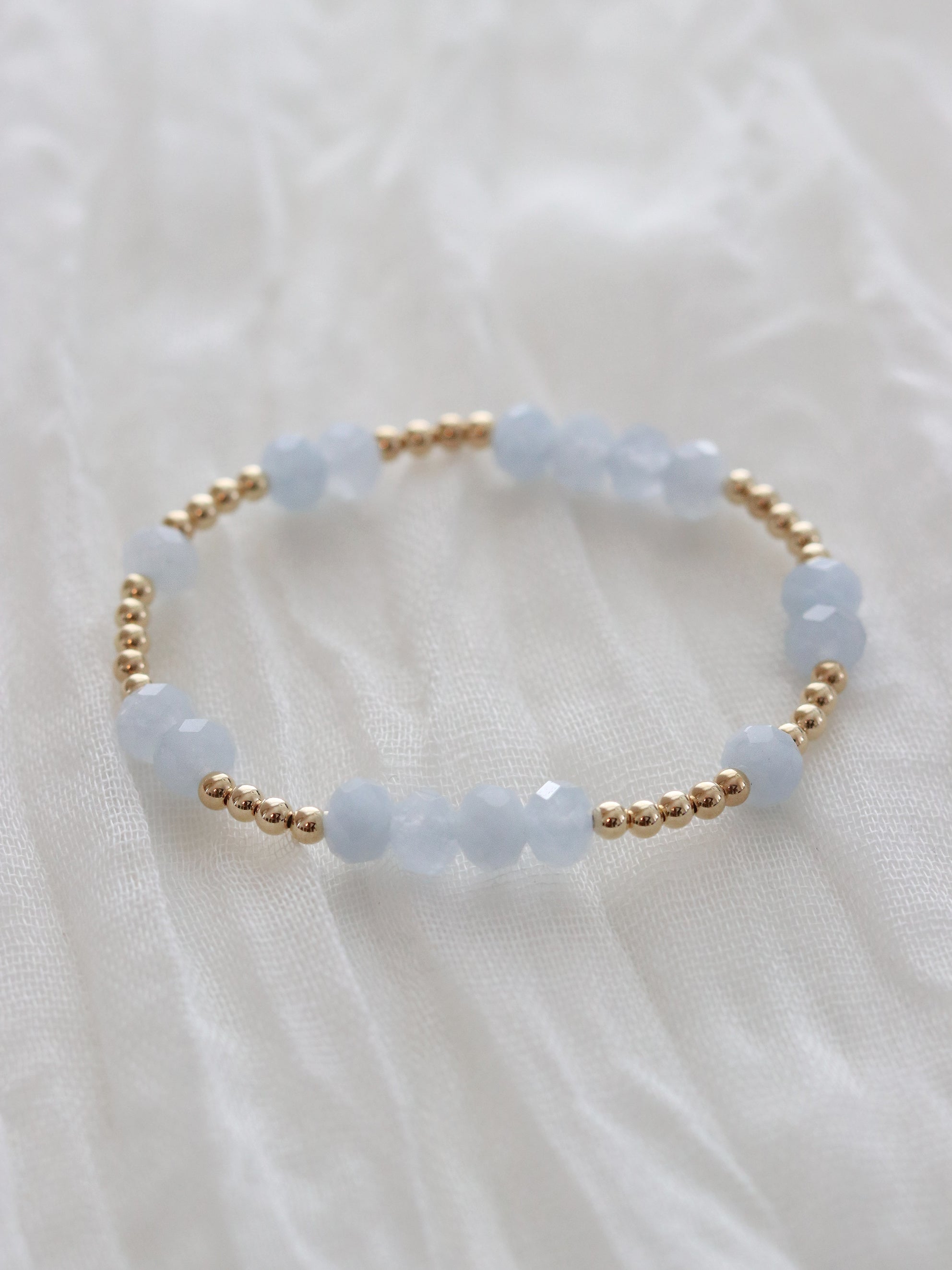 Aquamarine Faceted Mini Orbital Bracelet (Limited Edition)