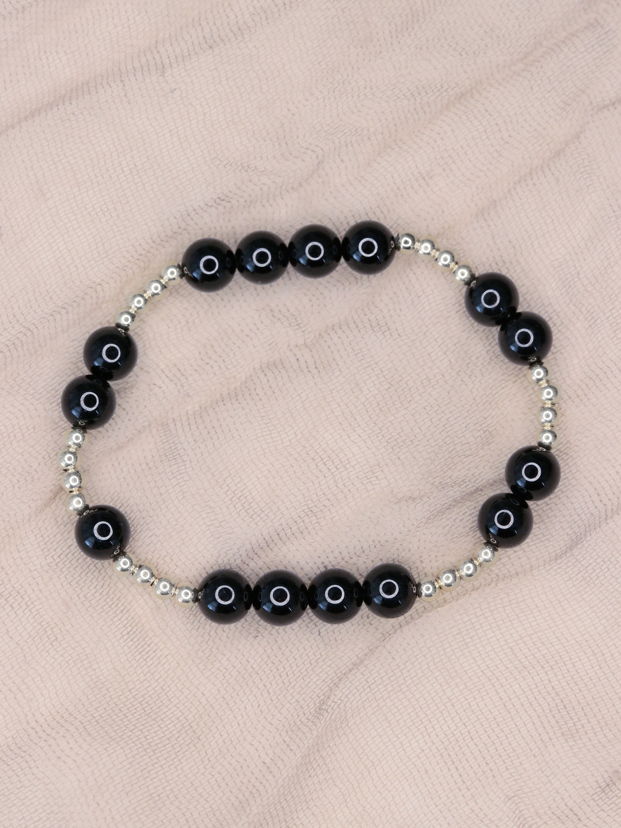 Black Tourmaline Mini Orbital Bracelet