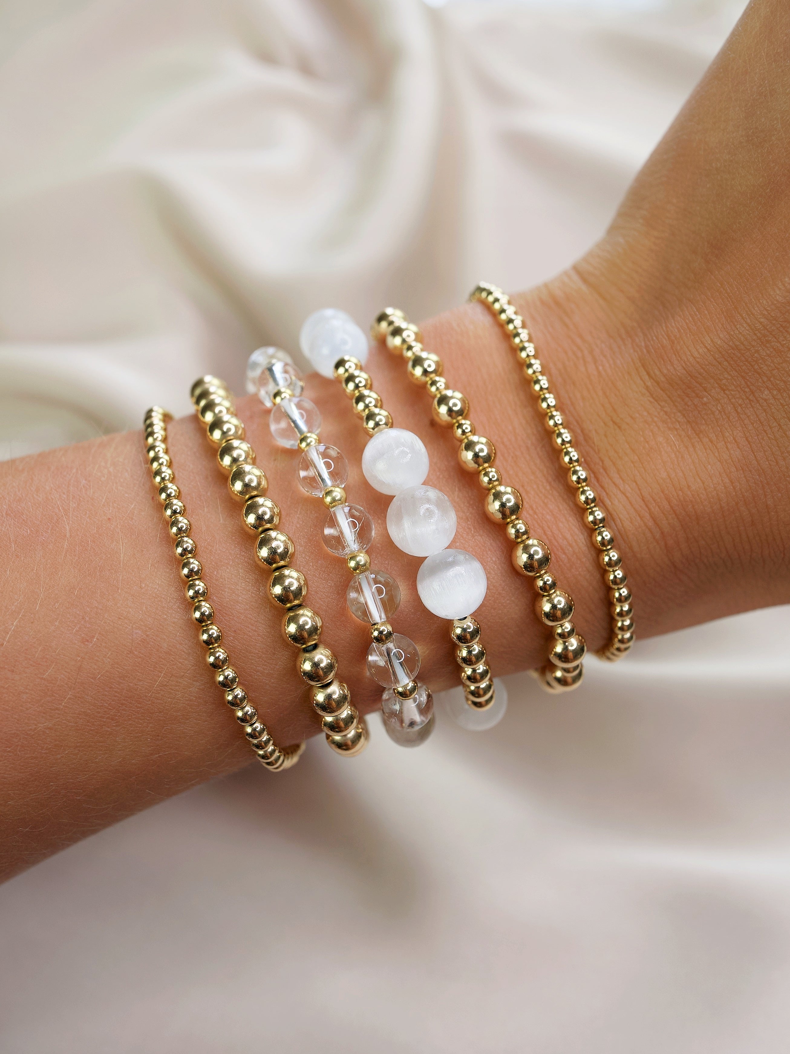 Selenite Orbital Bracelet