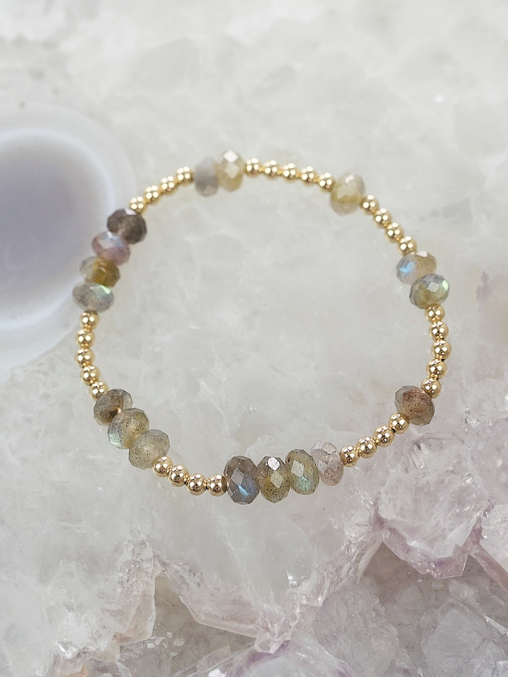 Labradorite Faceted Mini Orbital Bracelet