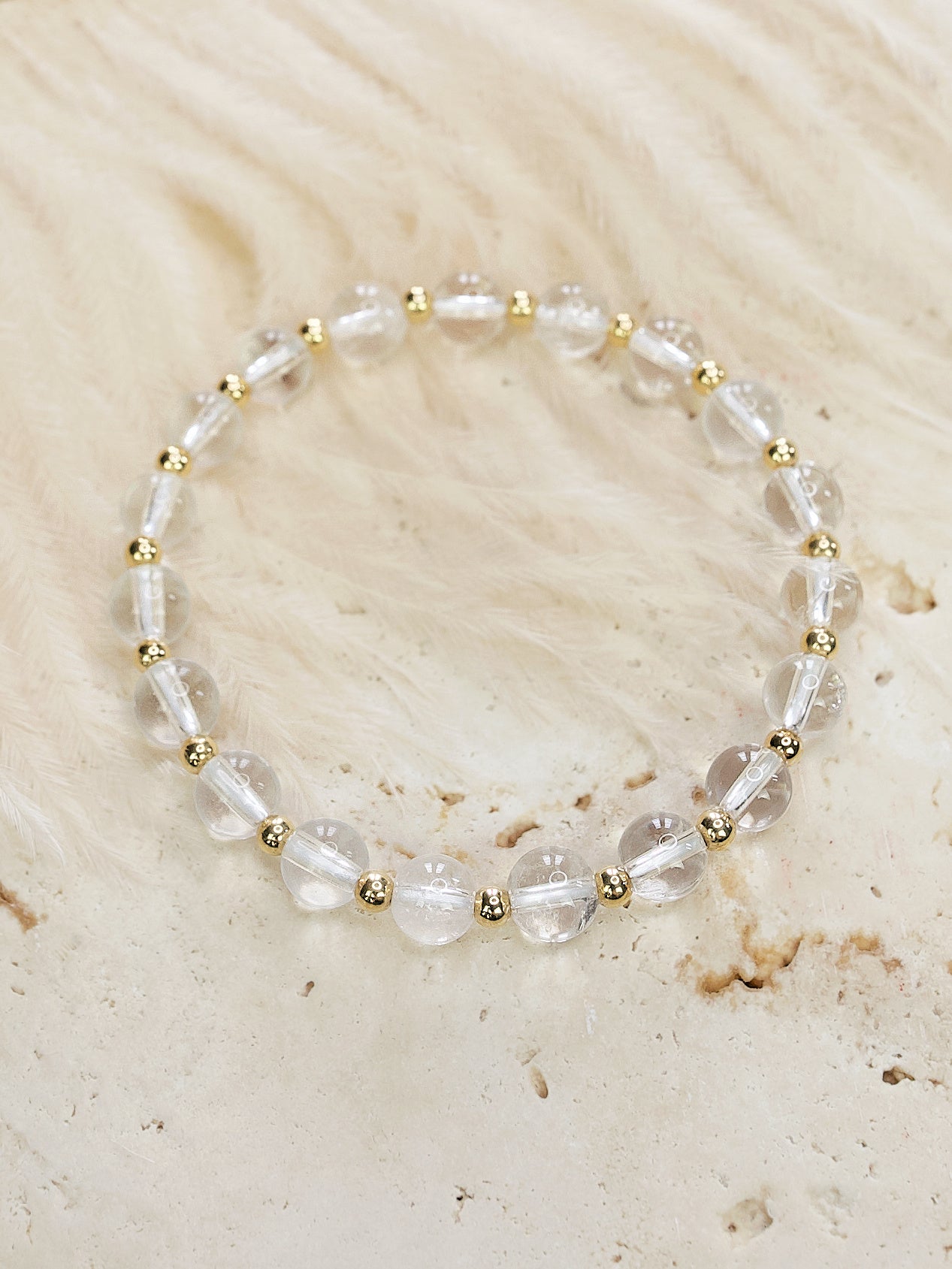 Clear Quartz Mini Satellite Bracelet