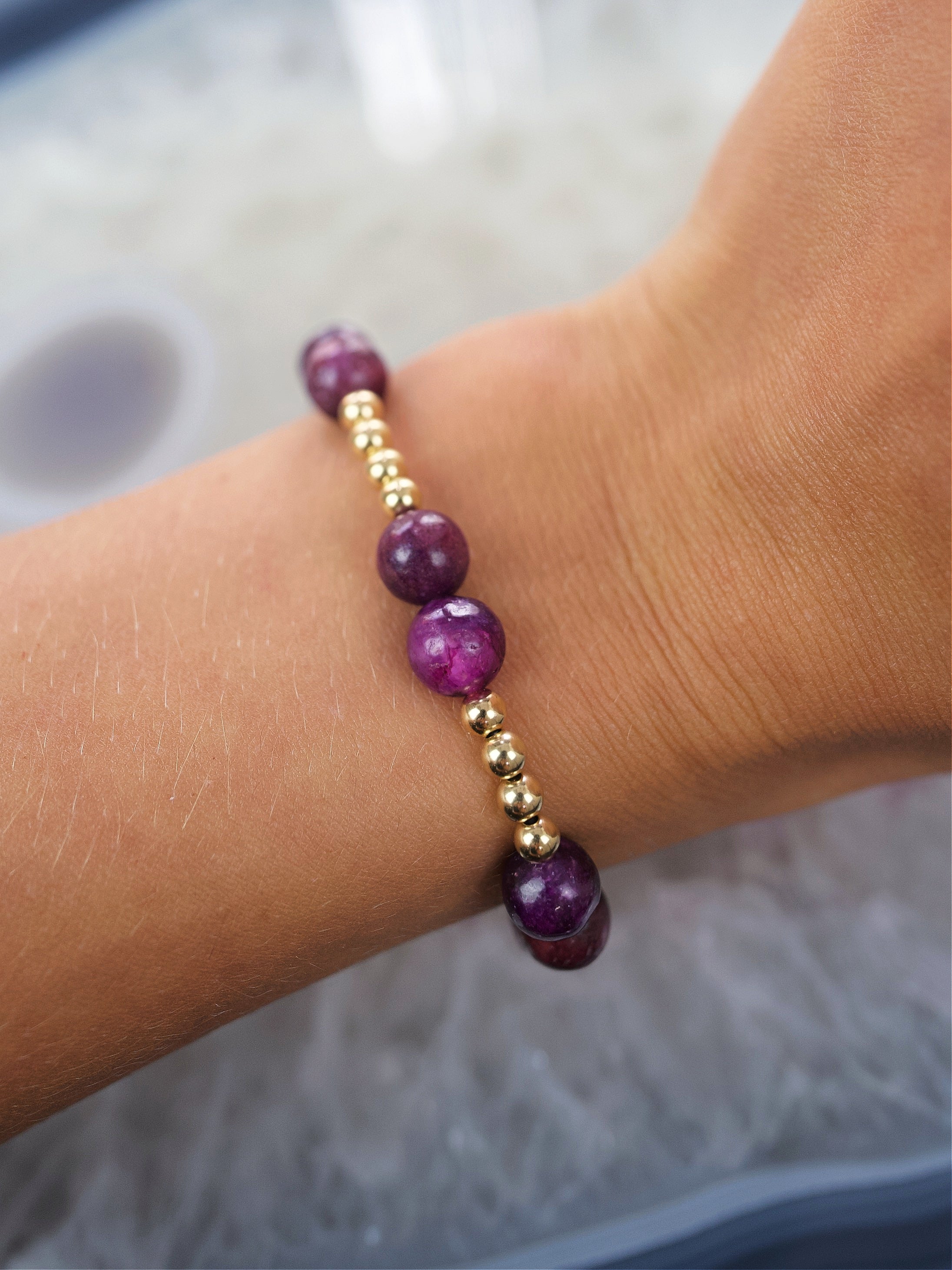Lepidolite Orbital Bracelet