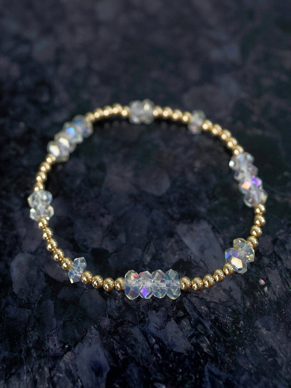 Rrdaily Original Opal Aquamarine Moonlight Crystal Bracelet Blue Pink  Crystal Butterfly Bracelet Amethyst Star Bracelet Luxury Elastic Bracelet