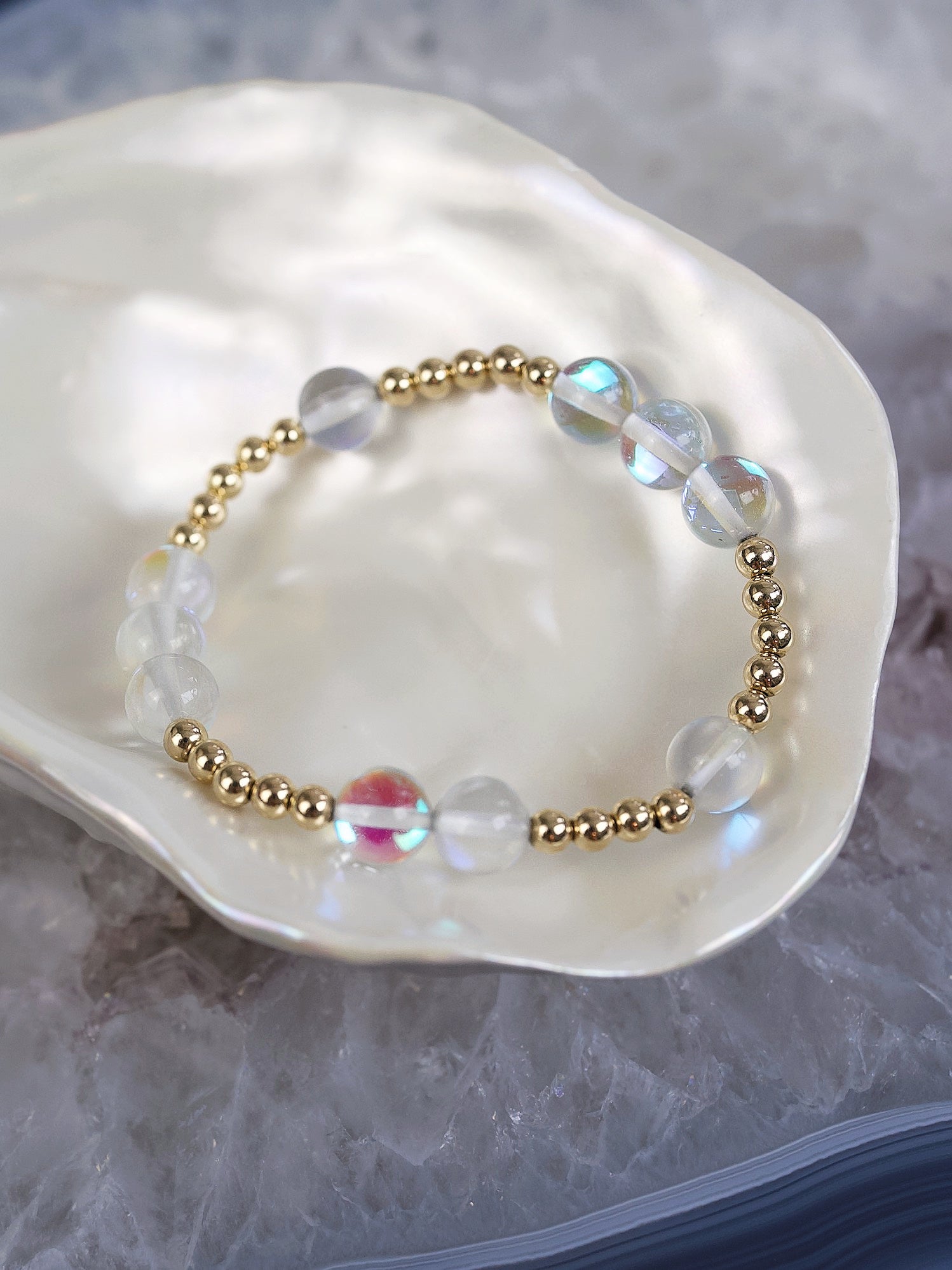 Mermaid Glass Orbital Bracelet