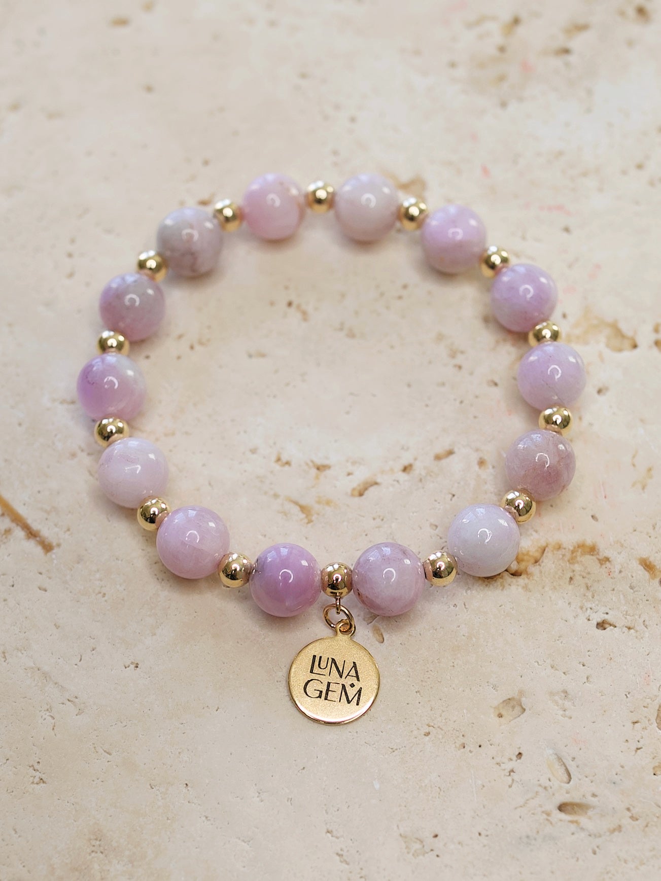 Kunzite Charmed Satellite Bracelet