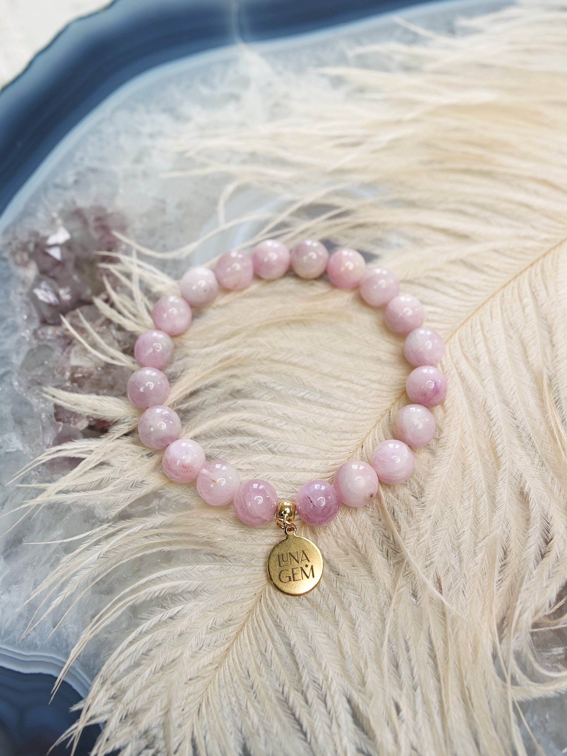 Kunzite Charmed Bracelet