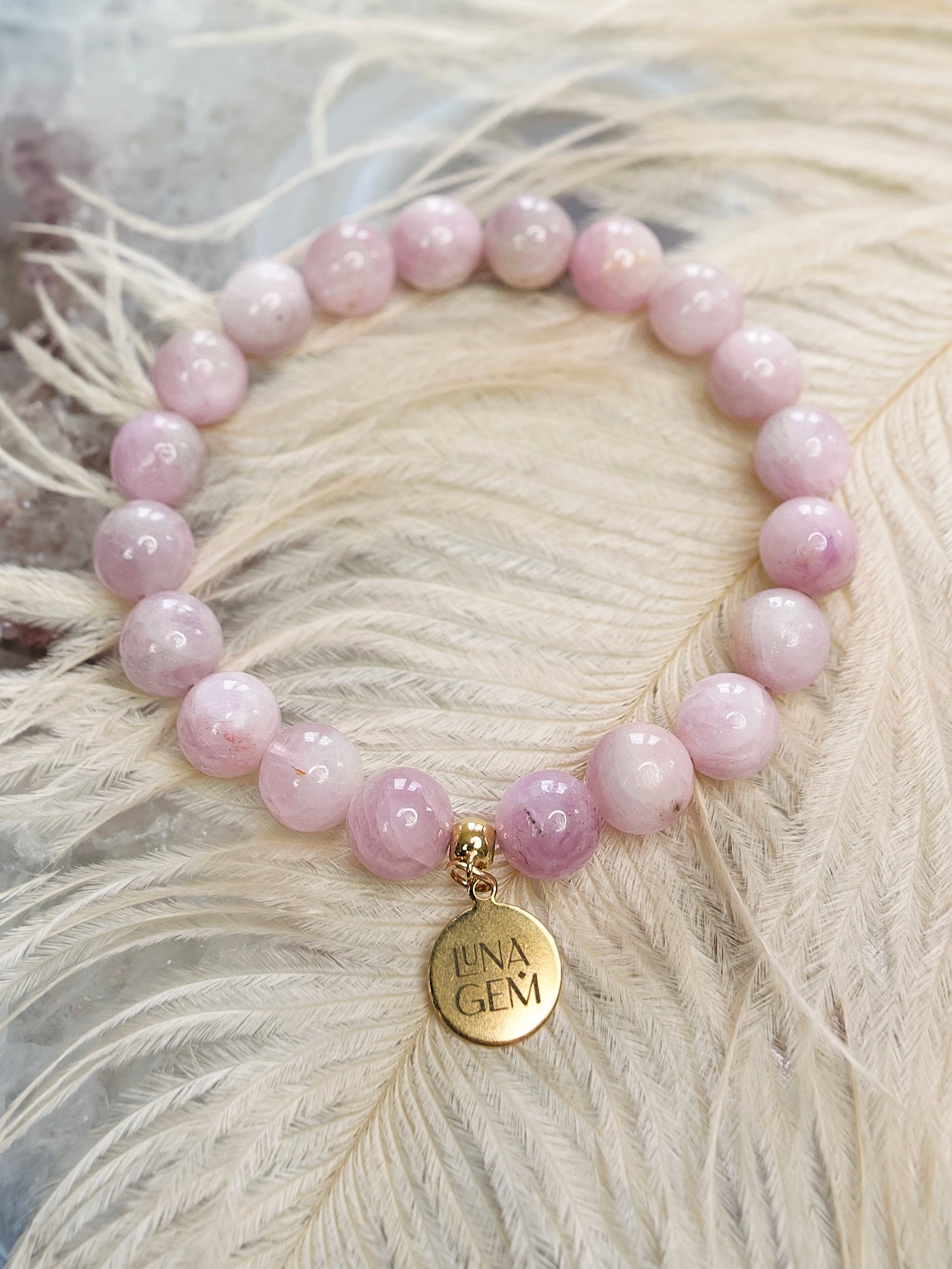 Kunzite Charmed Bracelet
