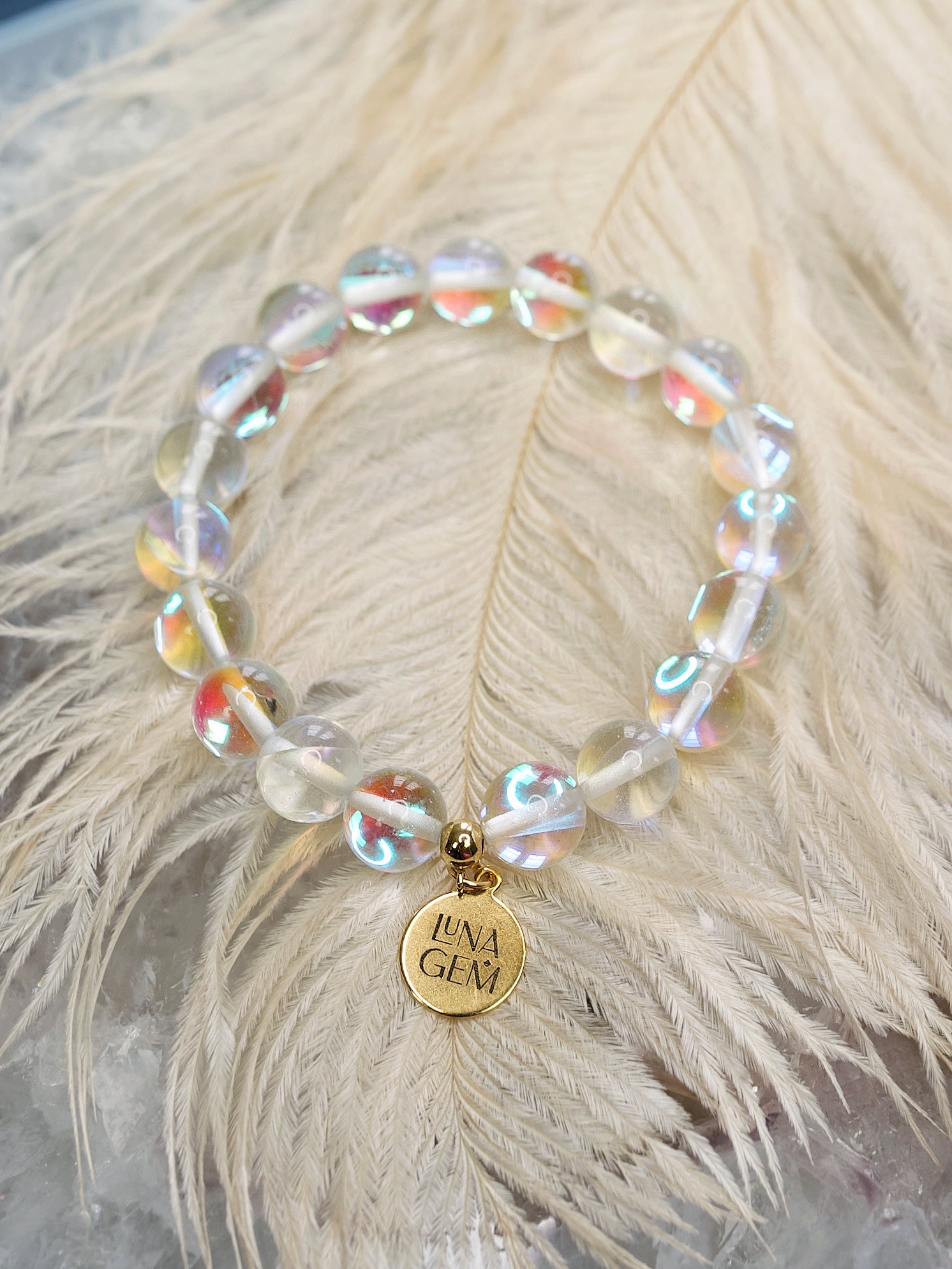 Mermaid Glass Charmed Bracelet