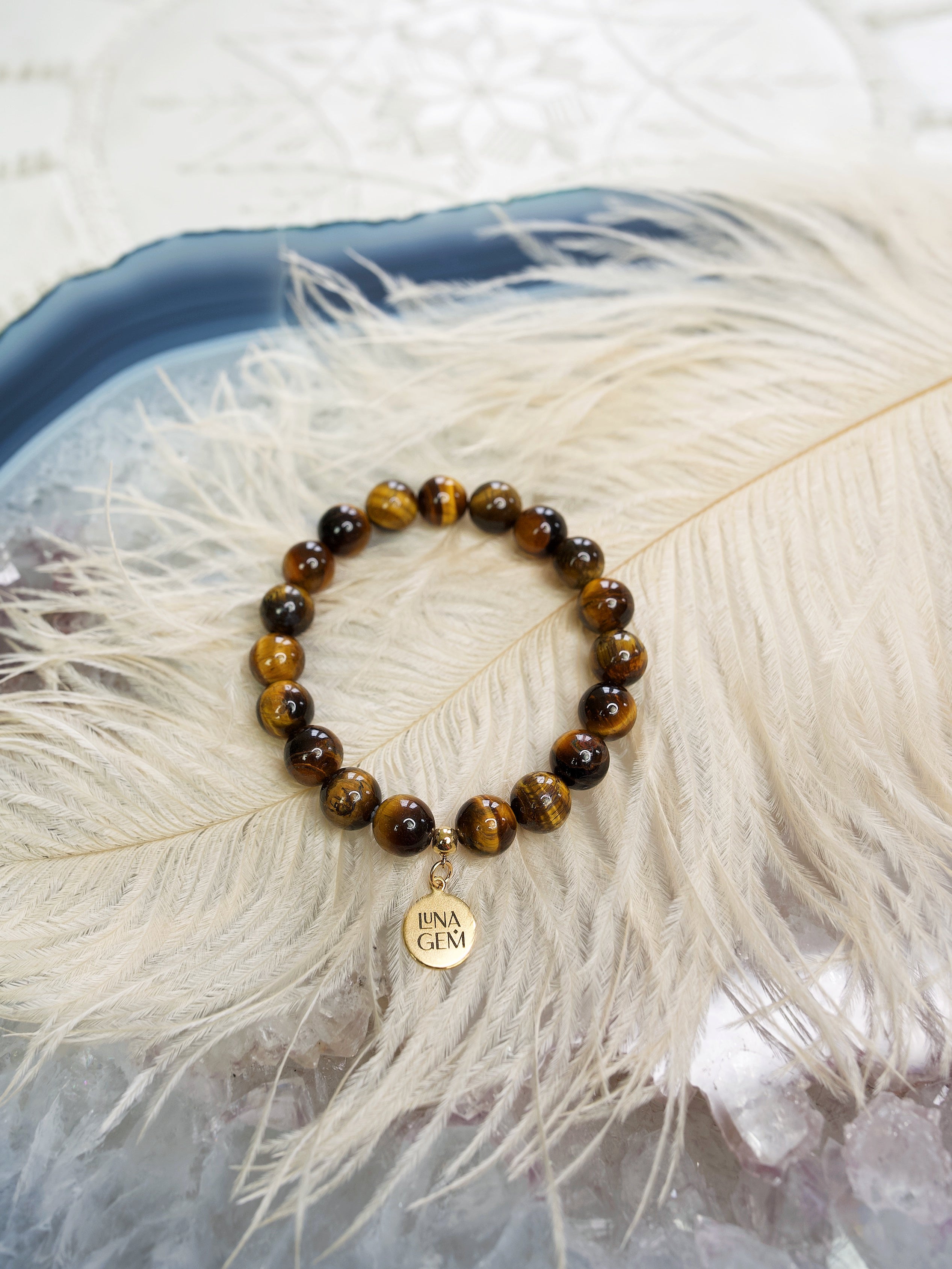 Tigers Eye Charmed Bracelet