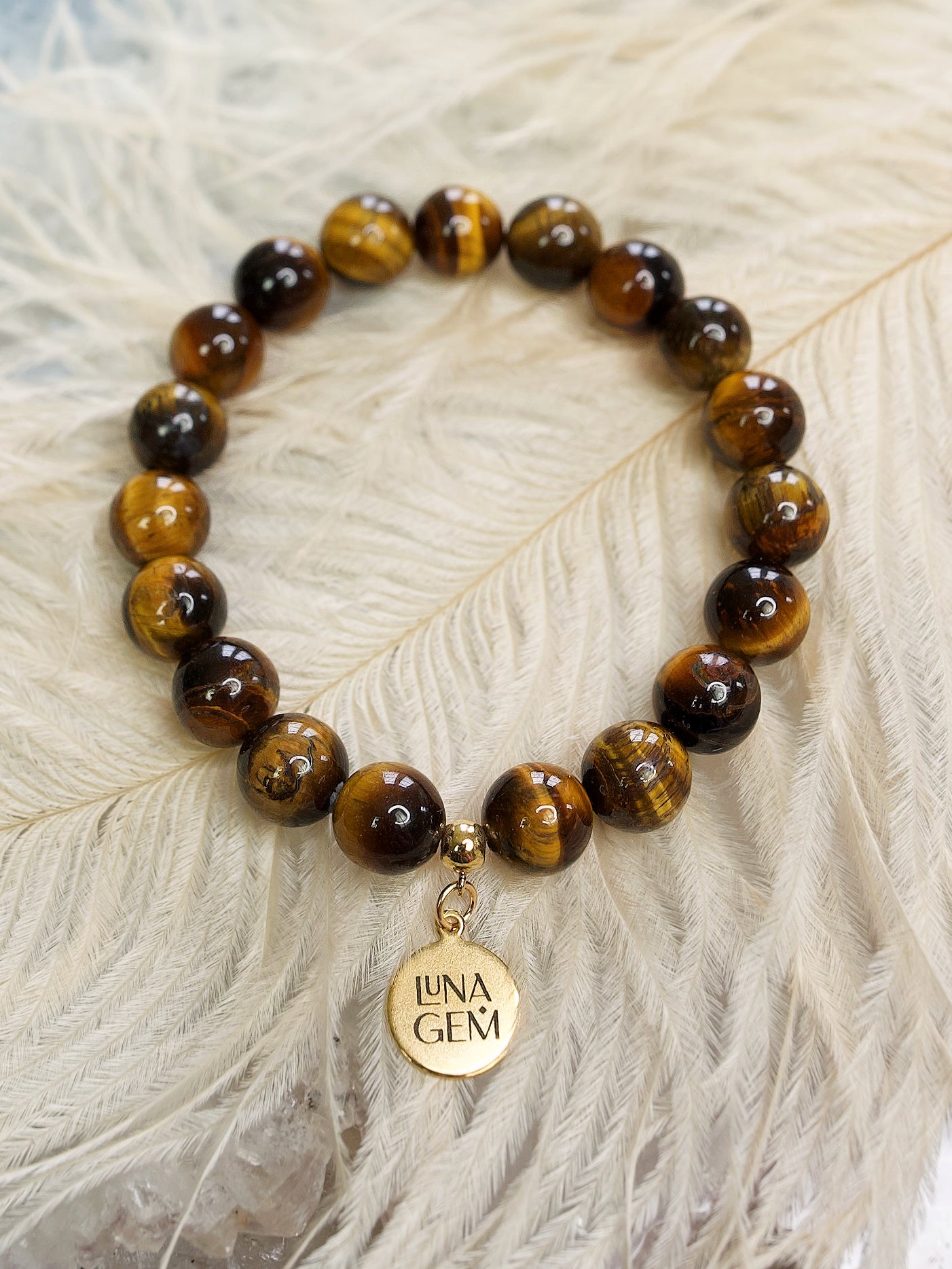 Tigers Eye Charmed Bracelet