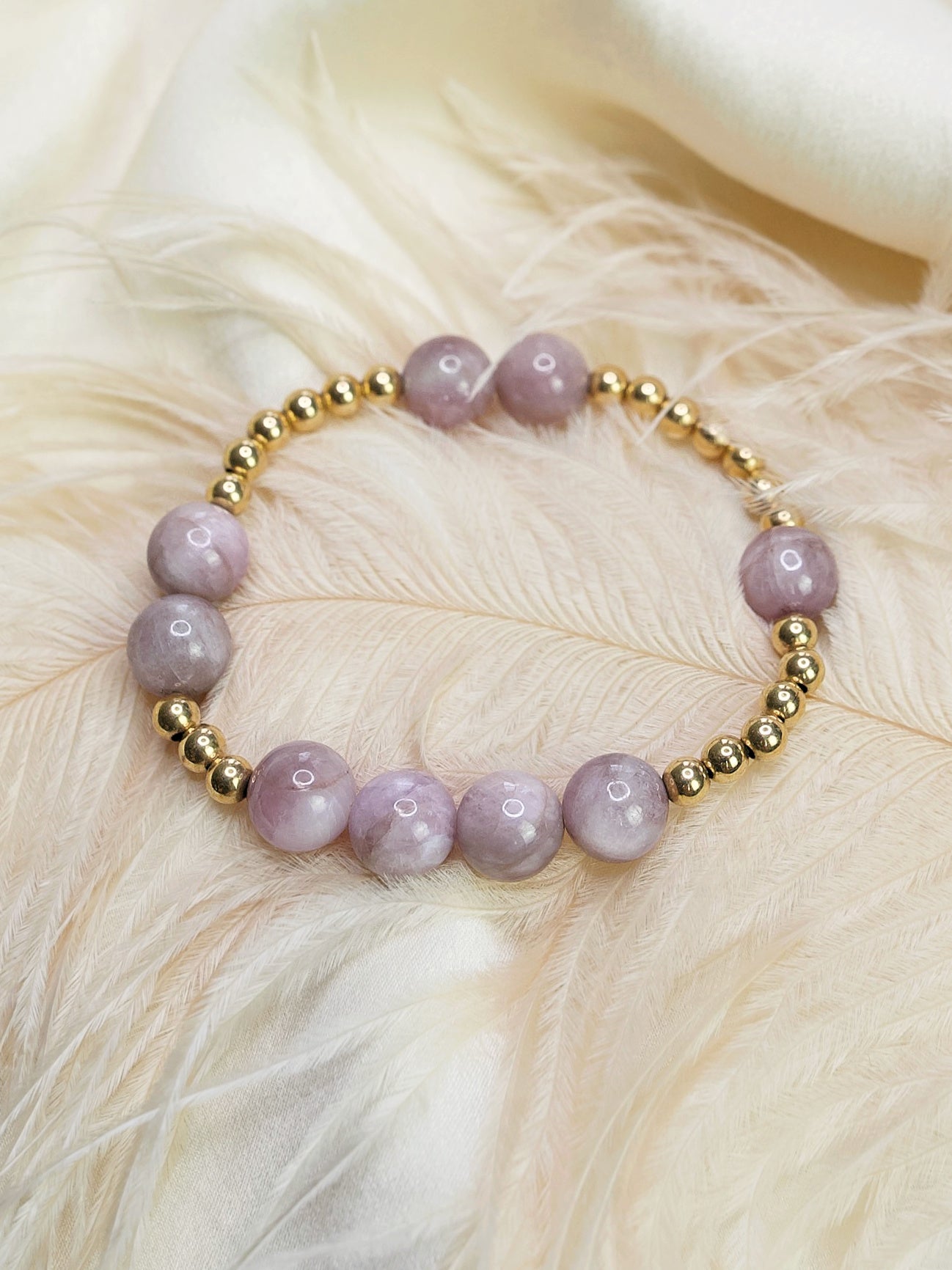 Kunzite Orbital Bracelet
