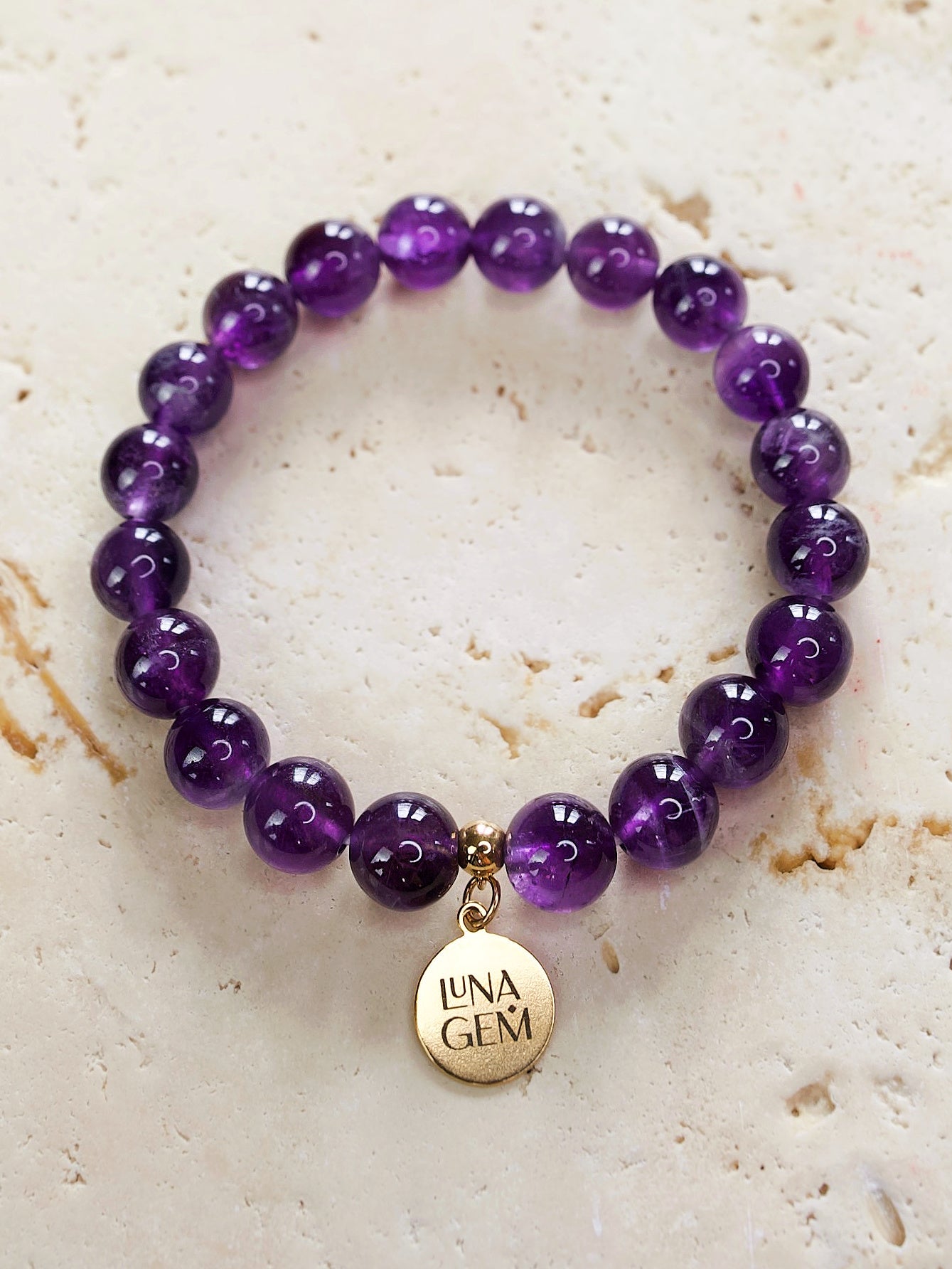 Amethyst Charmed Bracelet