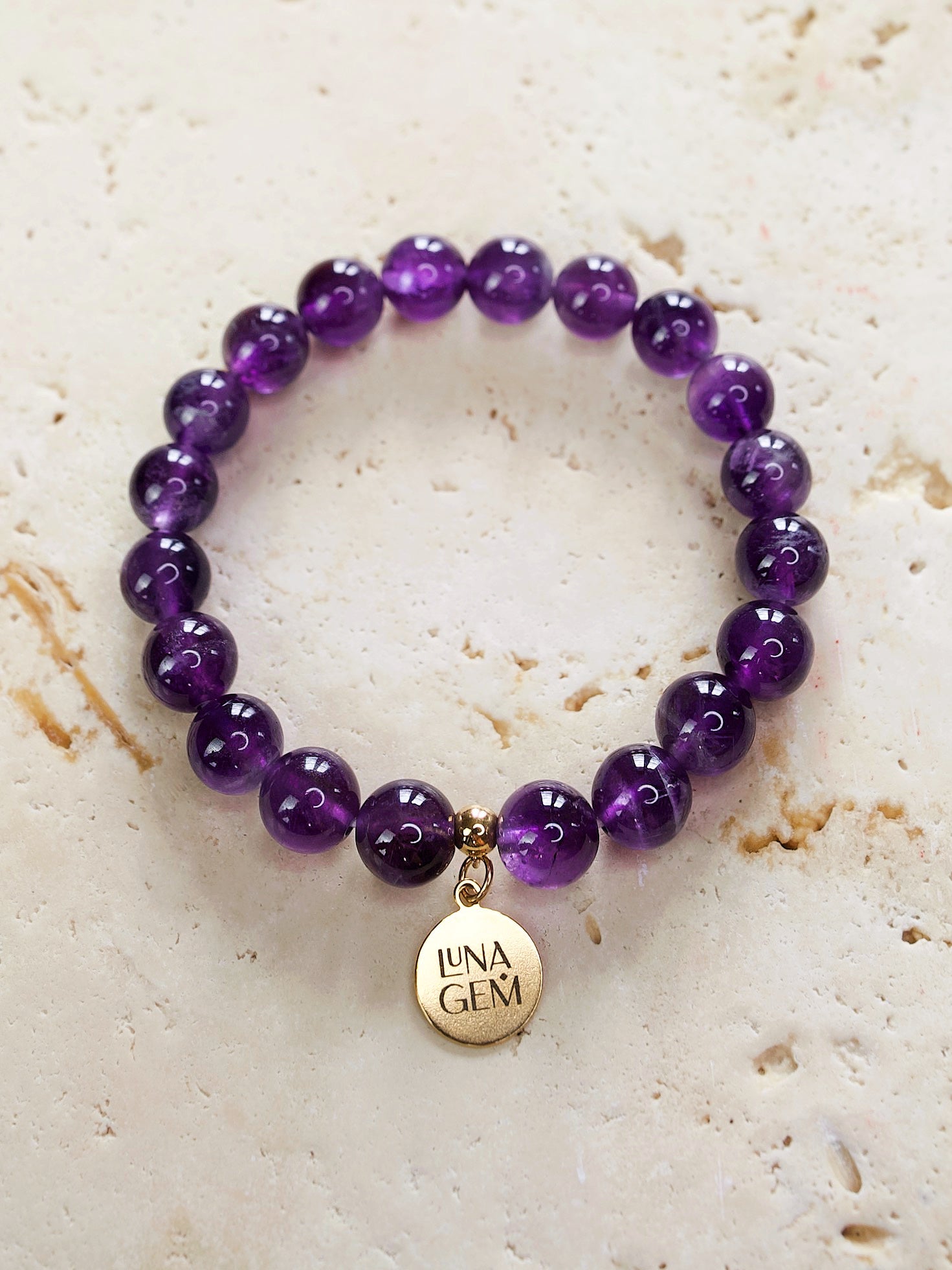 Amethyst Charmed Bracelet