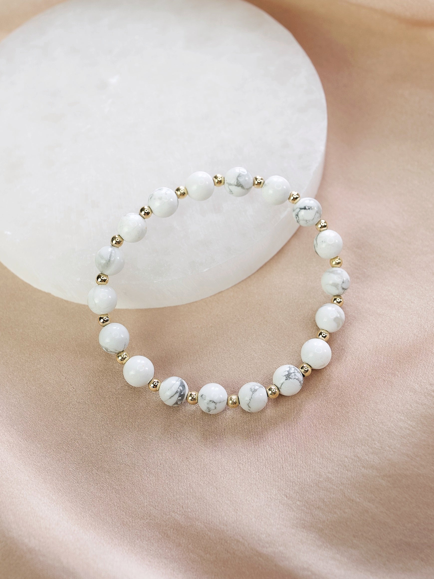 Howlite Mini Satellite Bracelet