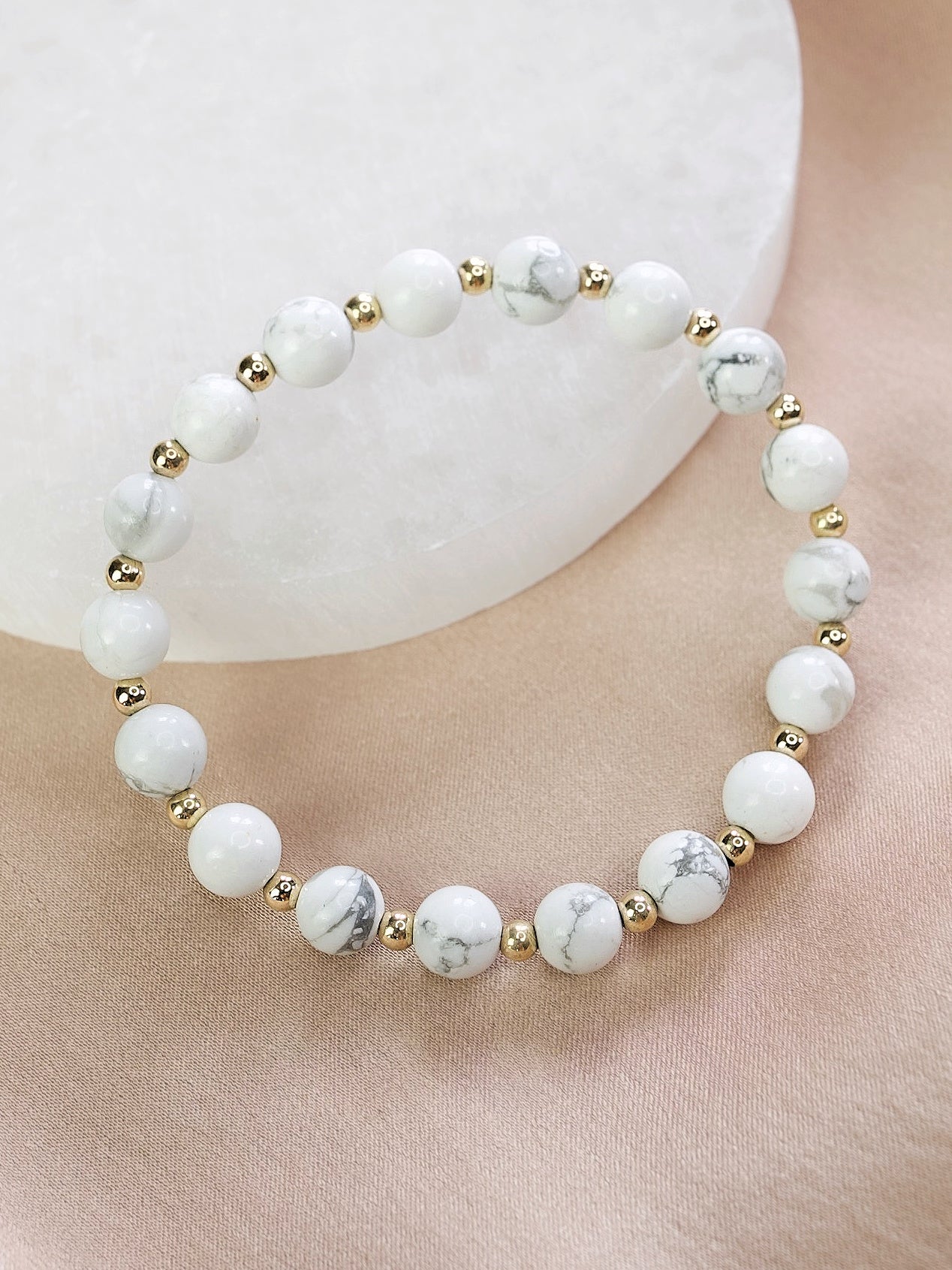 Howlite Mini Satellite Bracelet