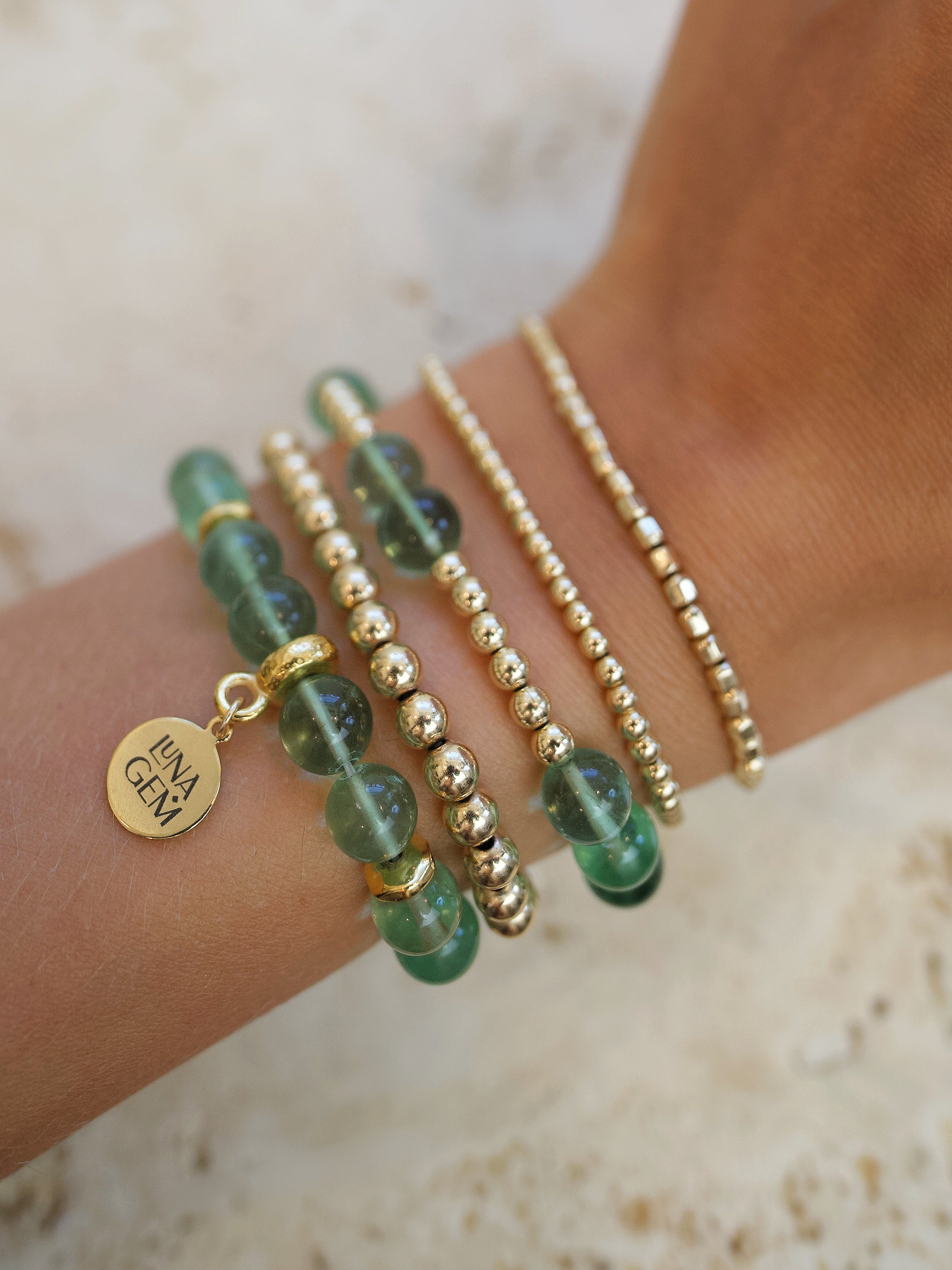 Green Fluorite Orbital Bracelet