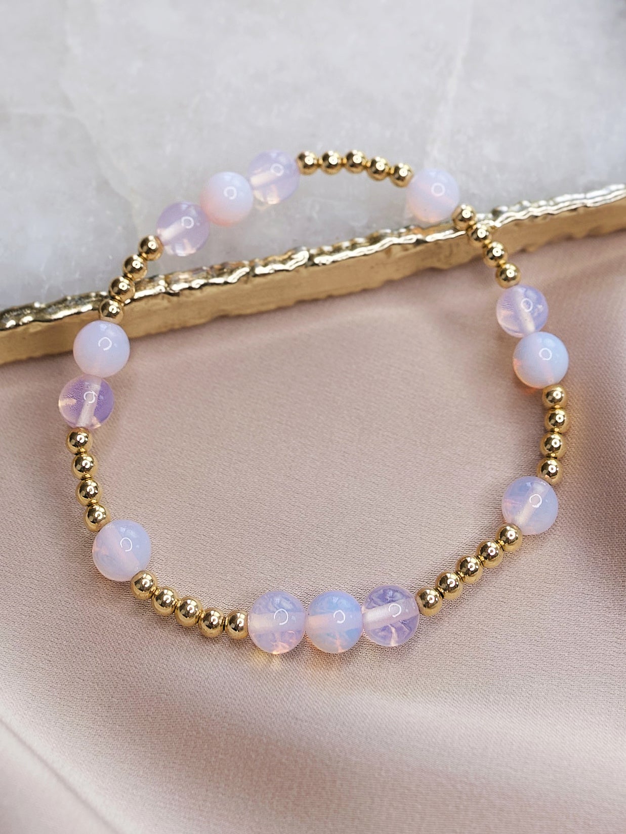 Pink Opalite Mini Orbital Bracelet