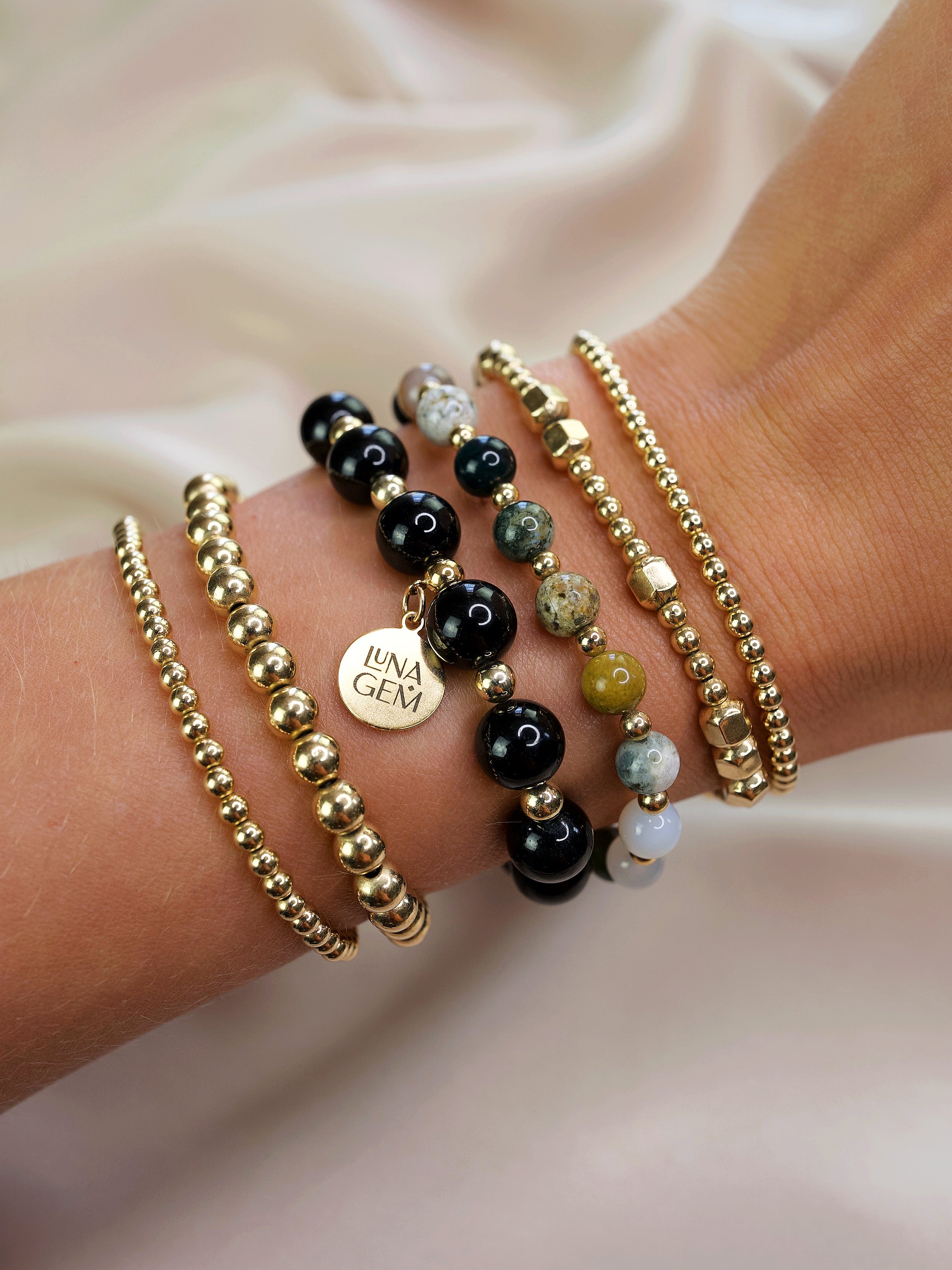 Ocean Jasper Mini Satellite Bracelet