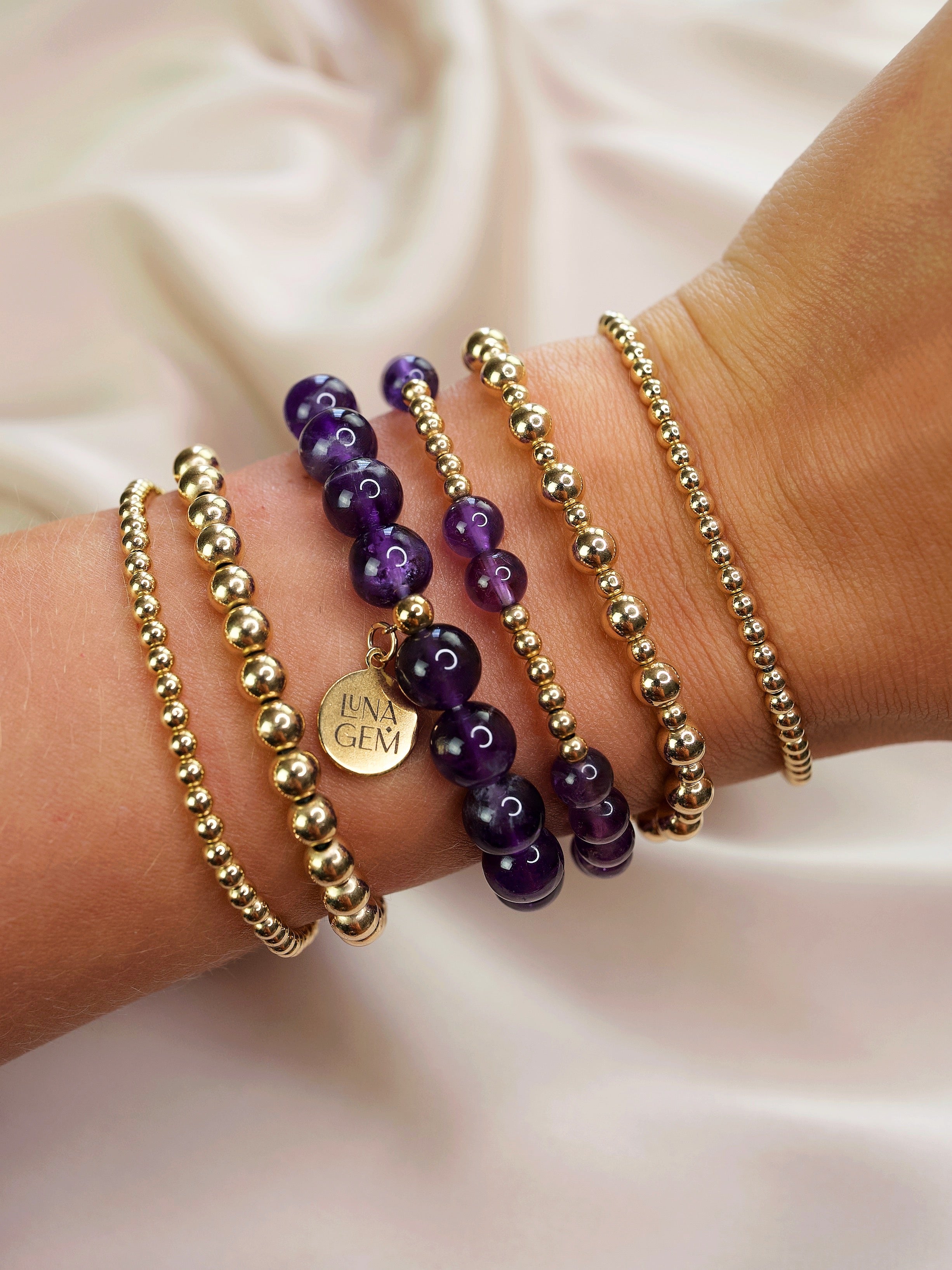 Amethyst Mini Orbital Bracelet