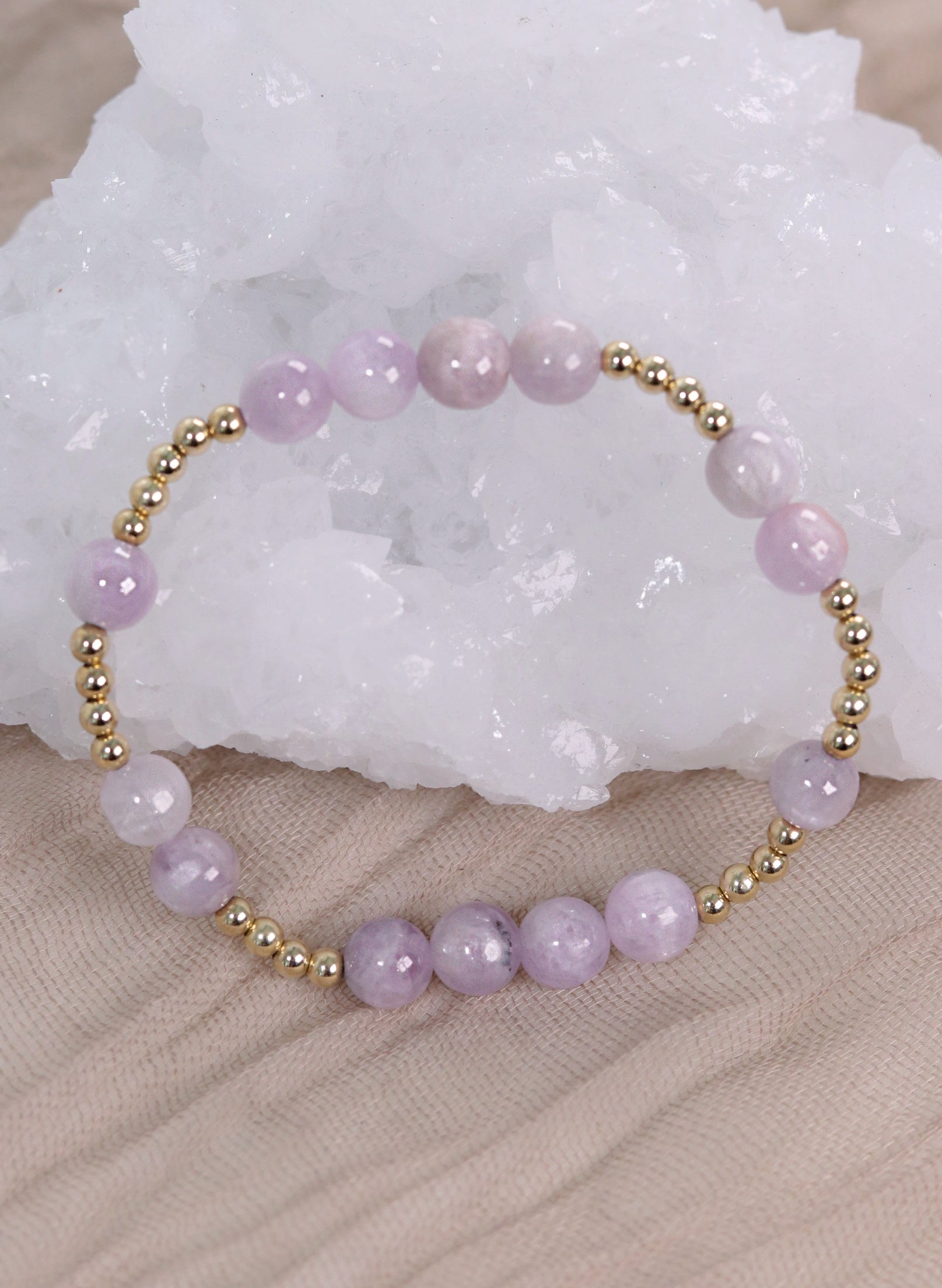 Kunzite Mini Orbital Bracelet