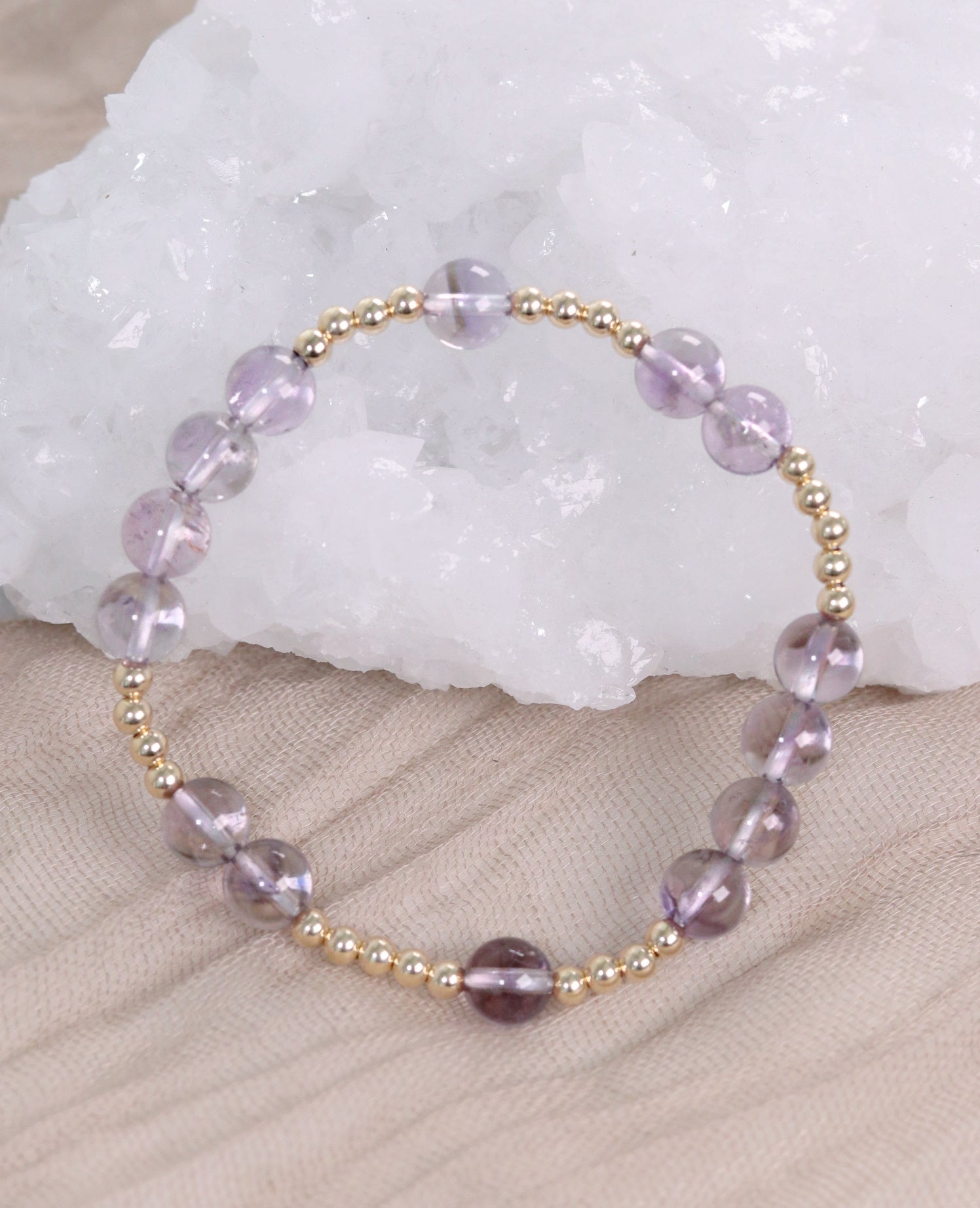 Light Amethyst Mini Orbital Bracelet