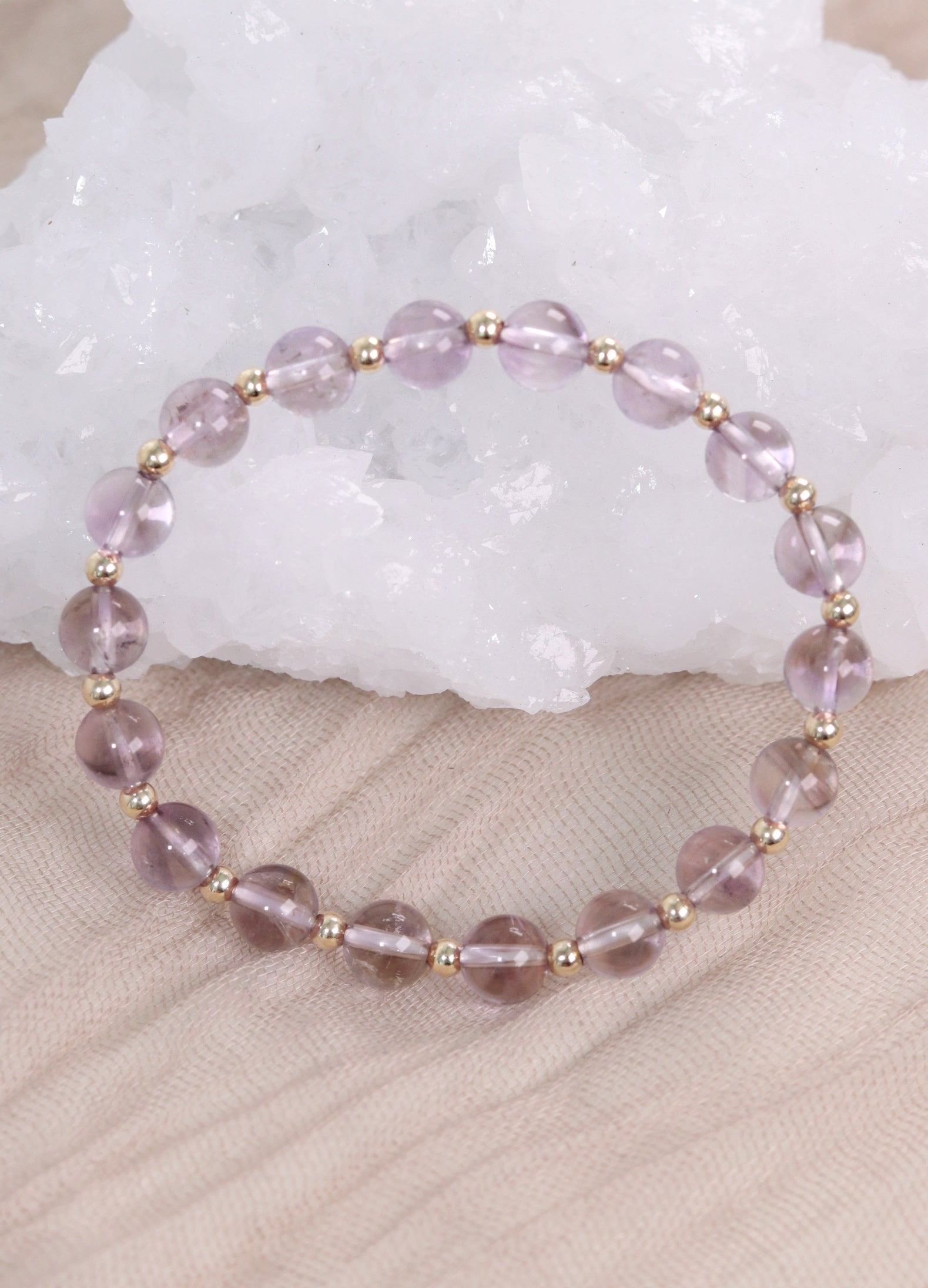 Light Amethyst Mini Satellite Bracelet