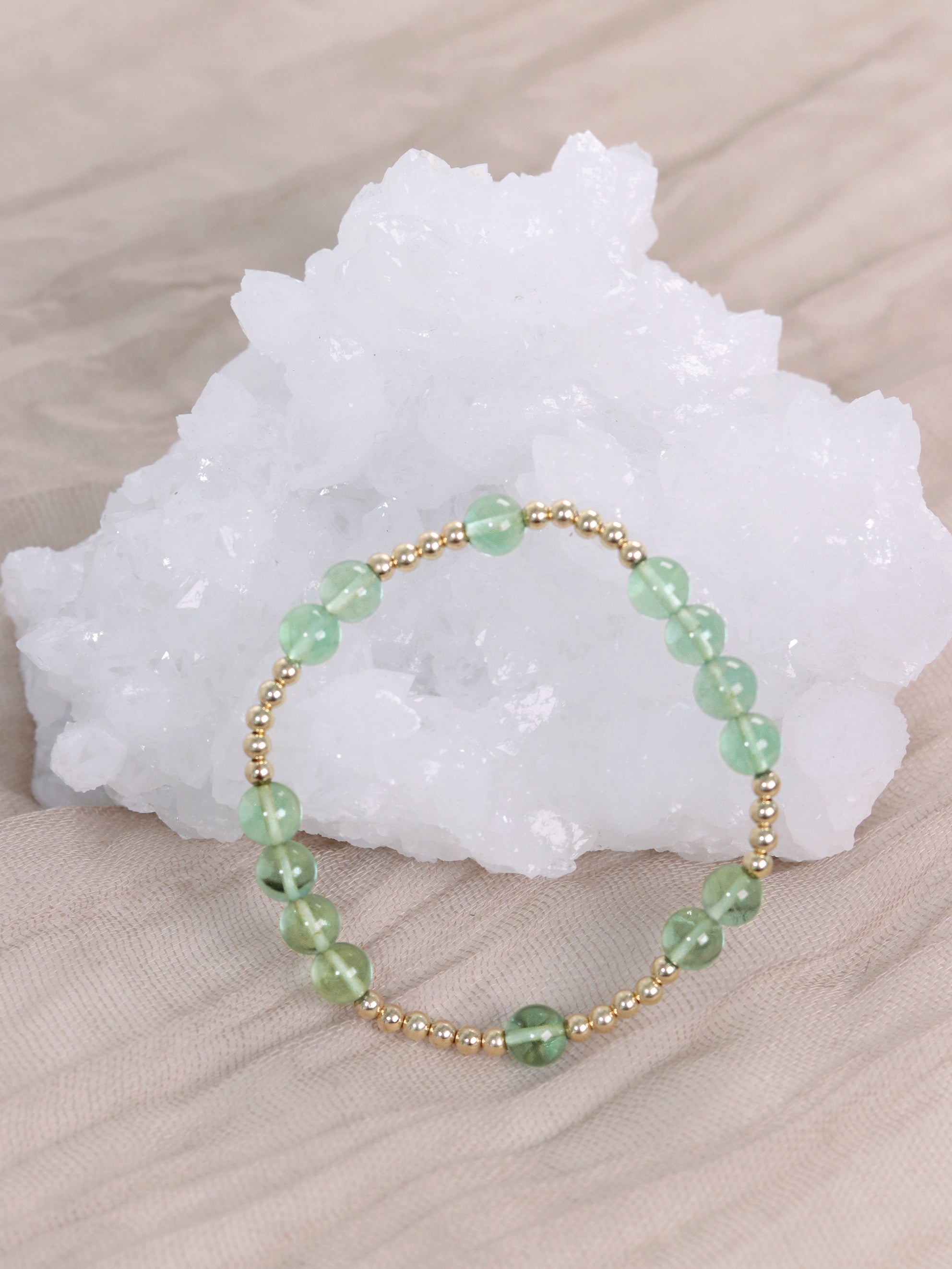 Green Fluorite Mini Orbital Bracelet