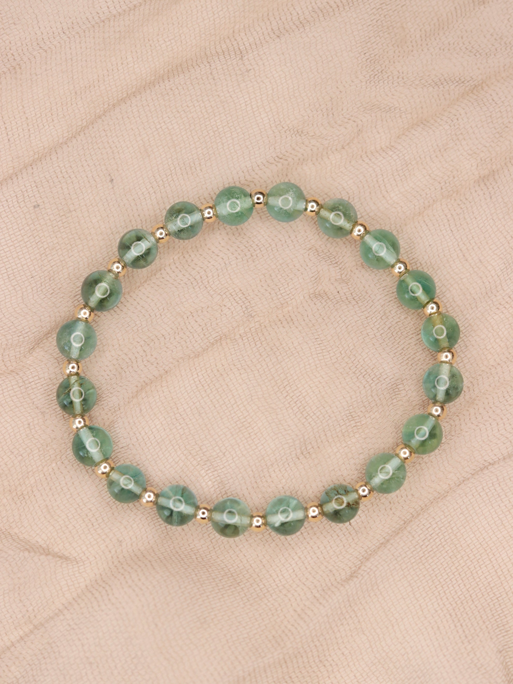 Green Fluorite Mini Satellite Bracelet