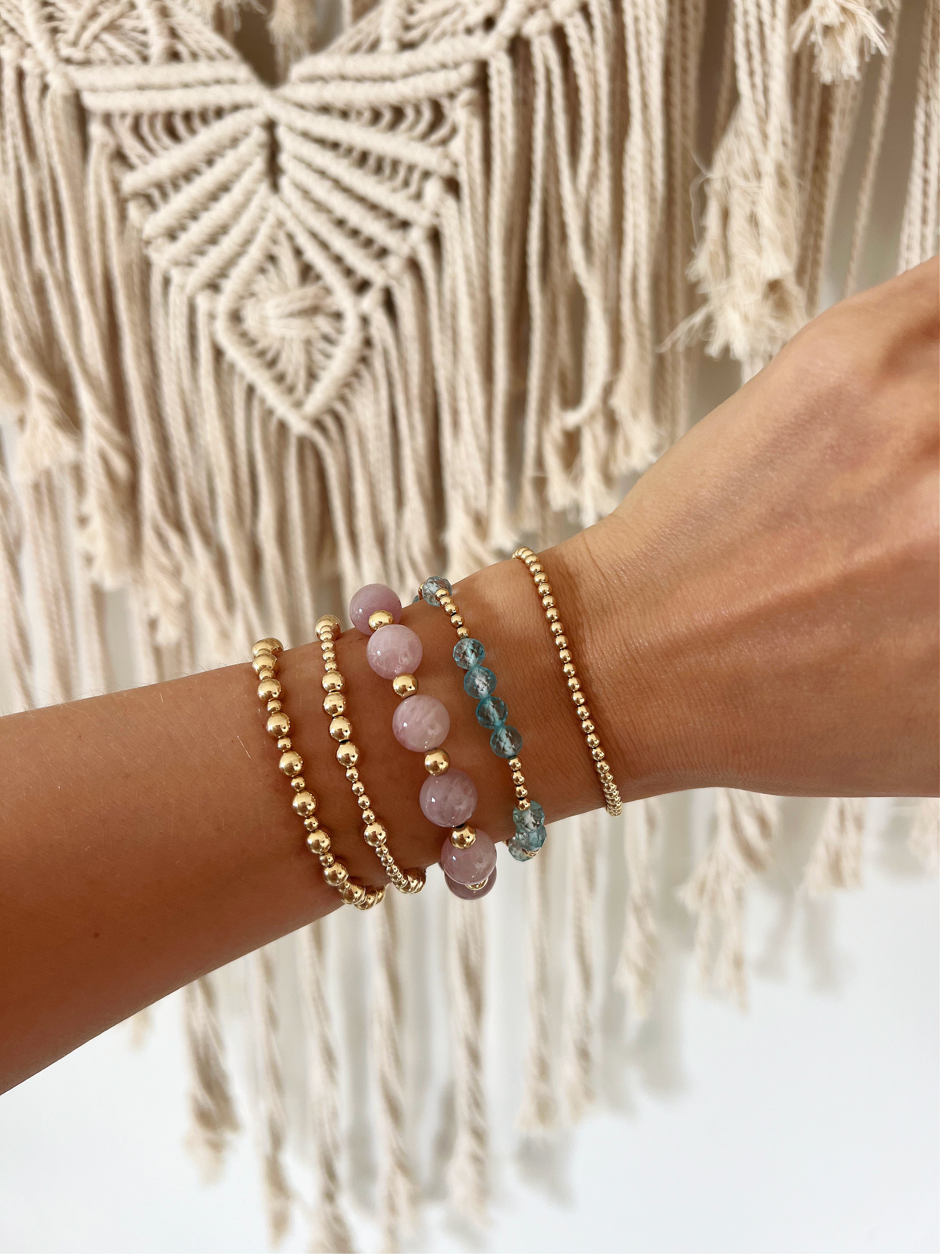 Faceted Blue Topaz Mini Orbital Bracelet (Limited Edition)