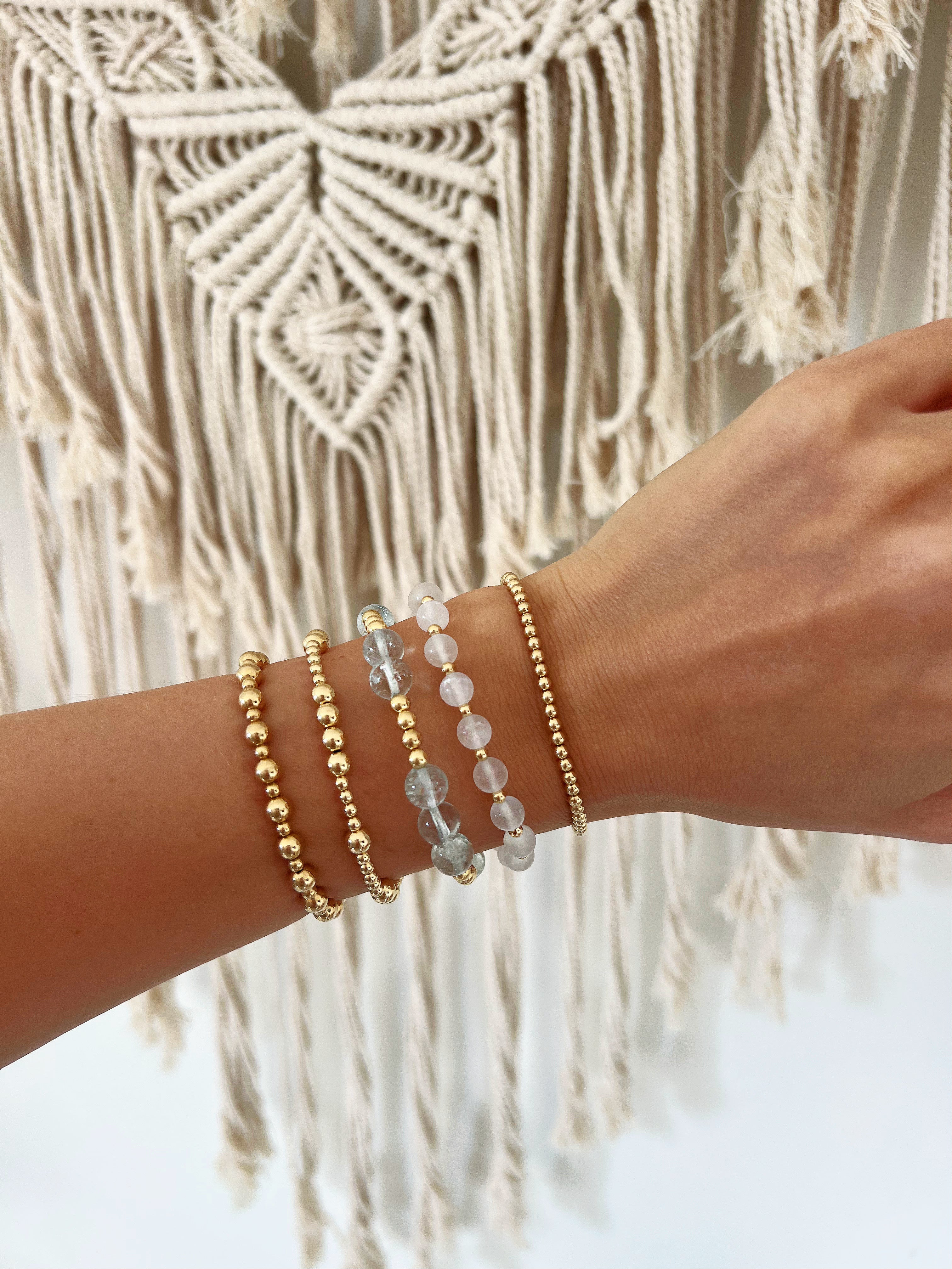 Selenite Mini Satellite Bracelet