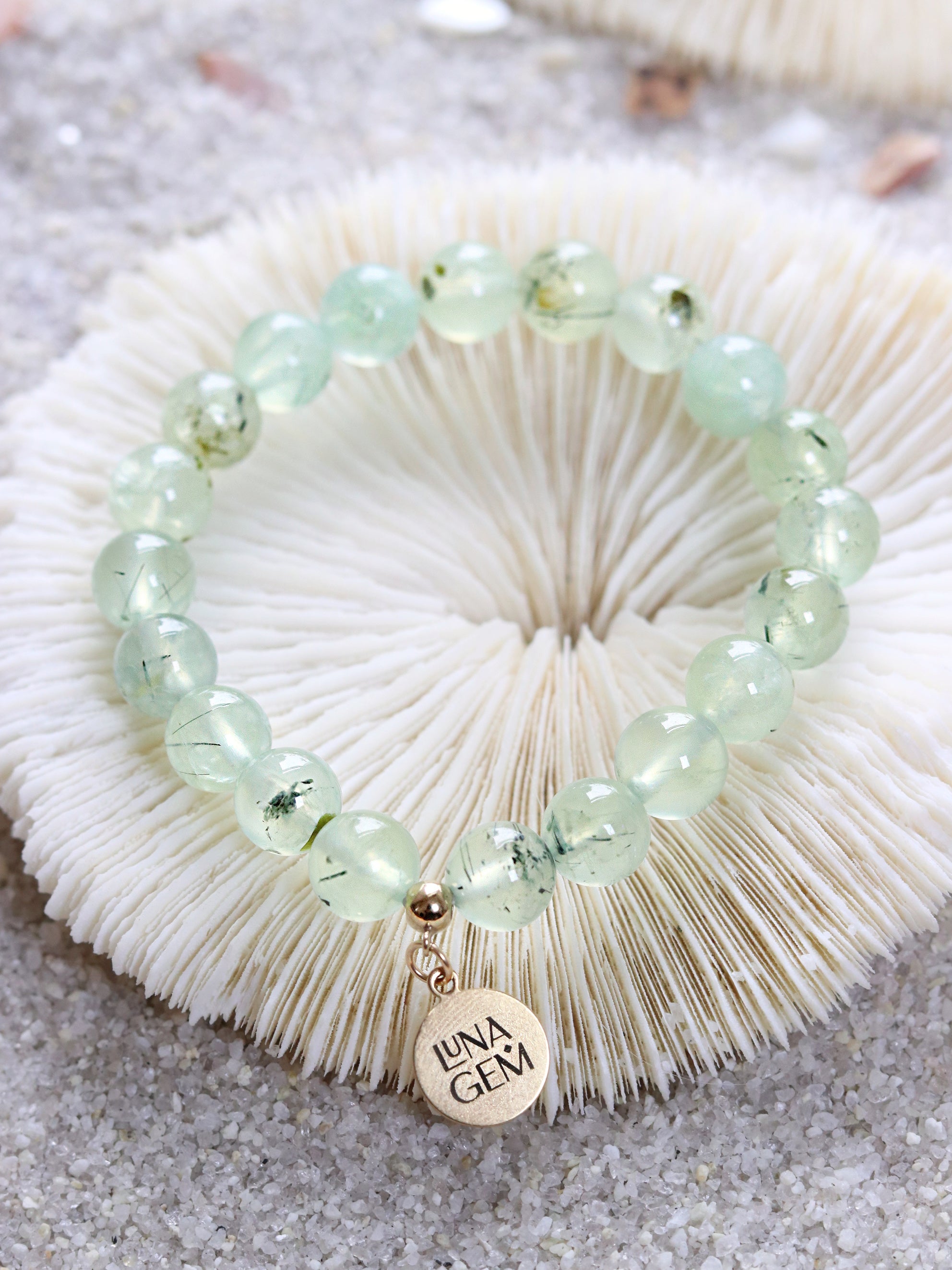 Prehnite Charmed Bracelet