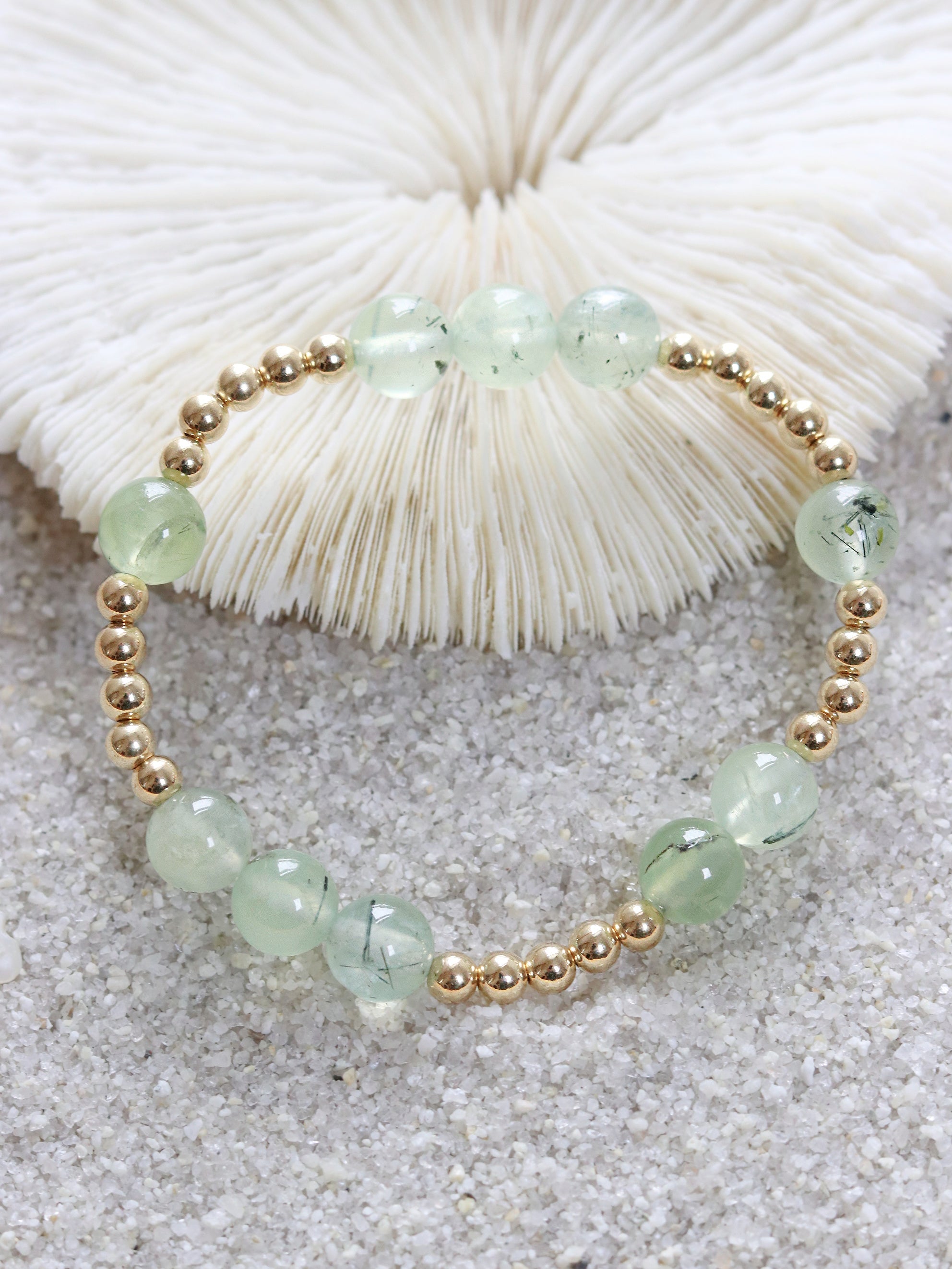 Prehnite Orbital Bracelet