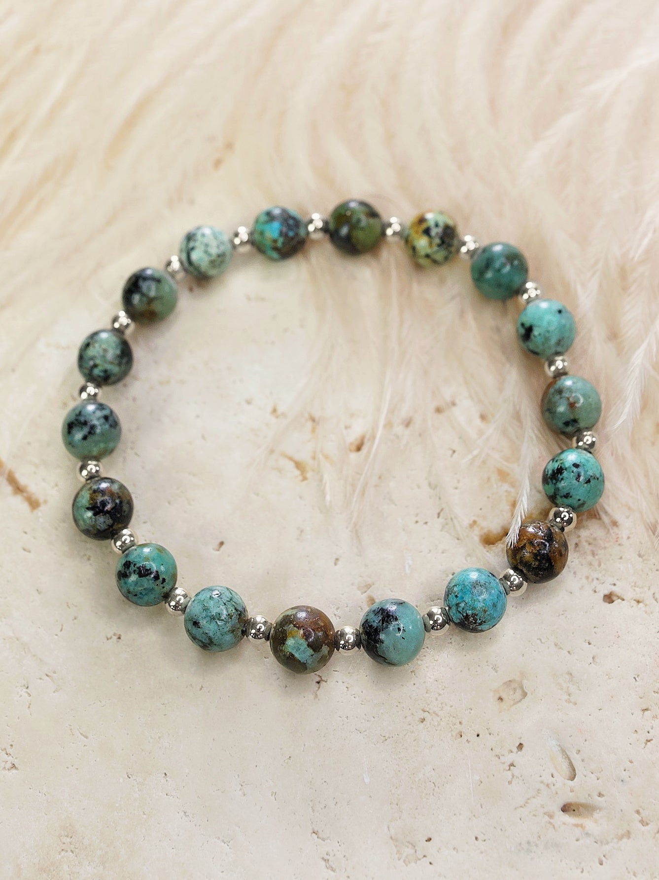 African Turquoise Mini Satellite Bracelet