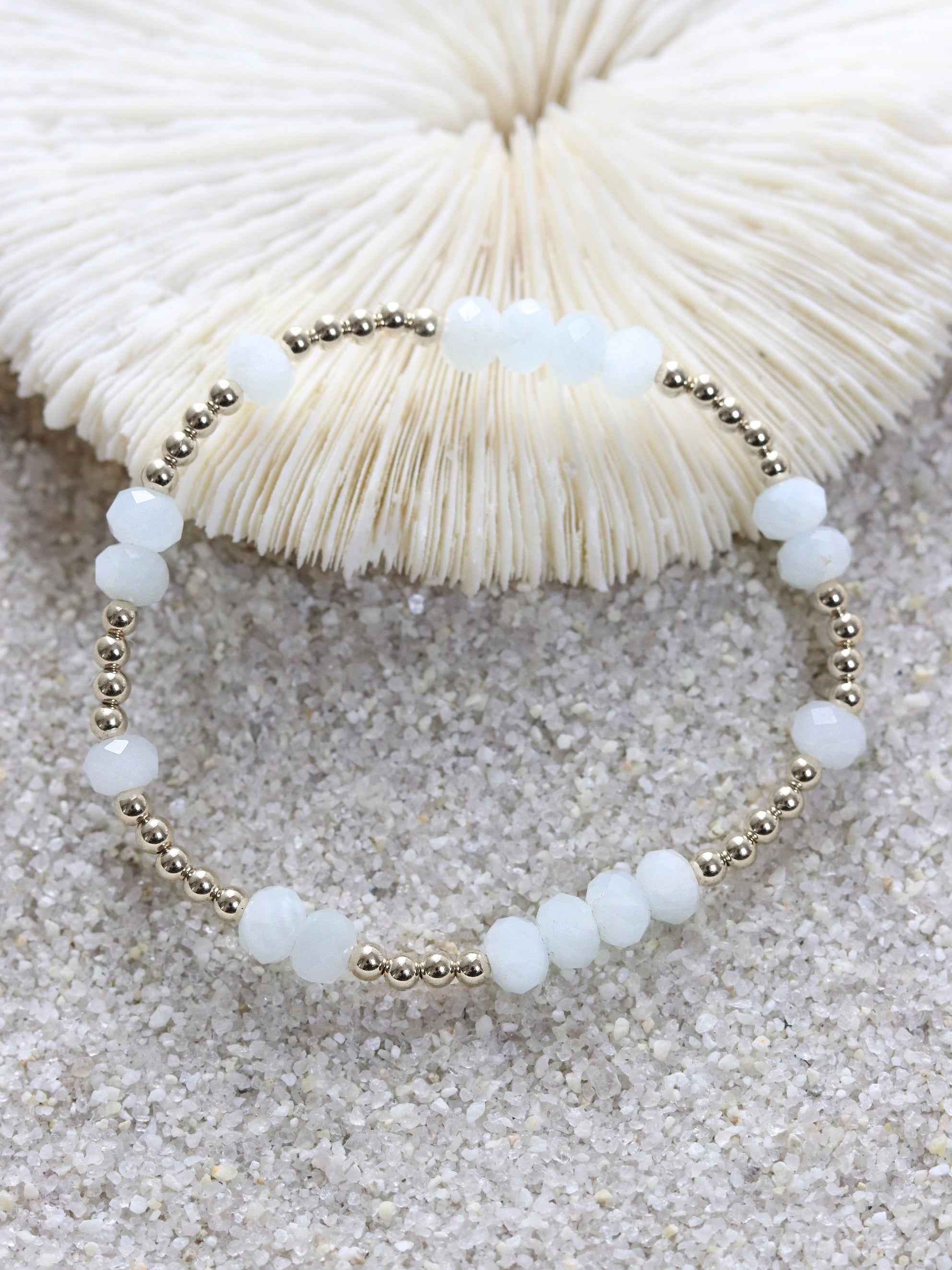 Celestite Faceted Mini Orbital Bracelet (Limited Edition)