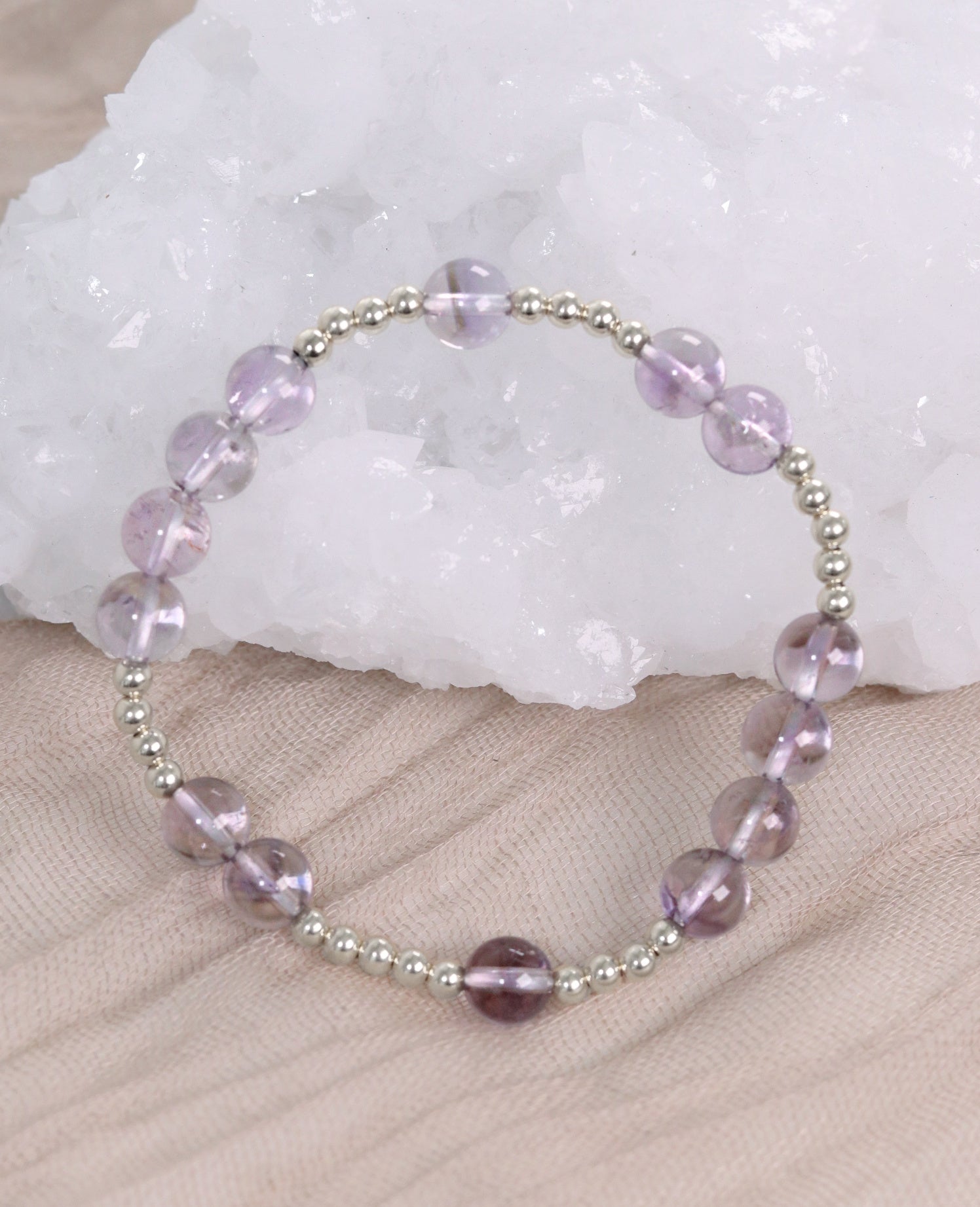 Light Amethyst Mini Orbital Bracelet