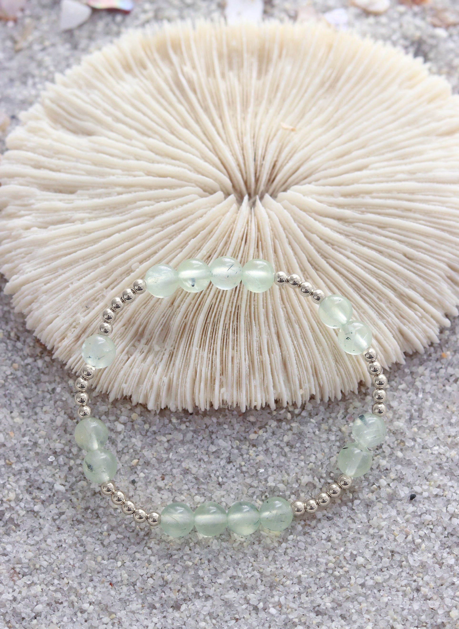 Prehnite Mini Orbital Bracelet