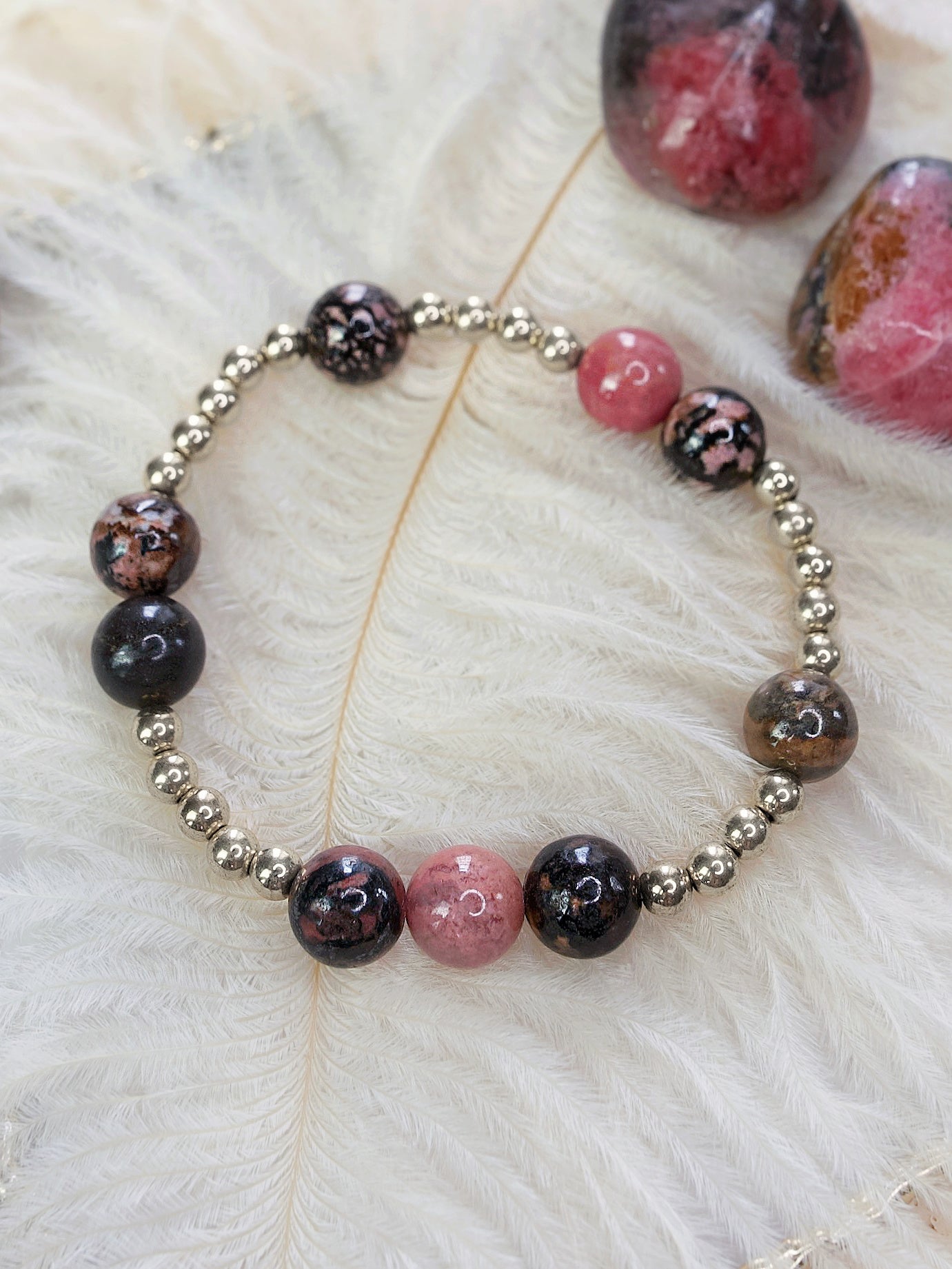 Rhodonite Orbital Bracelet