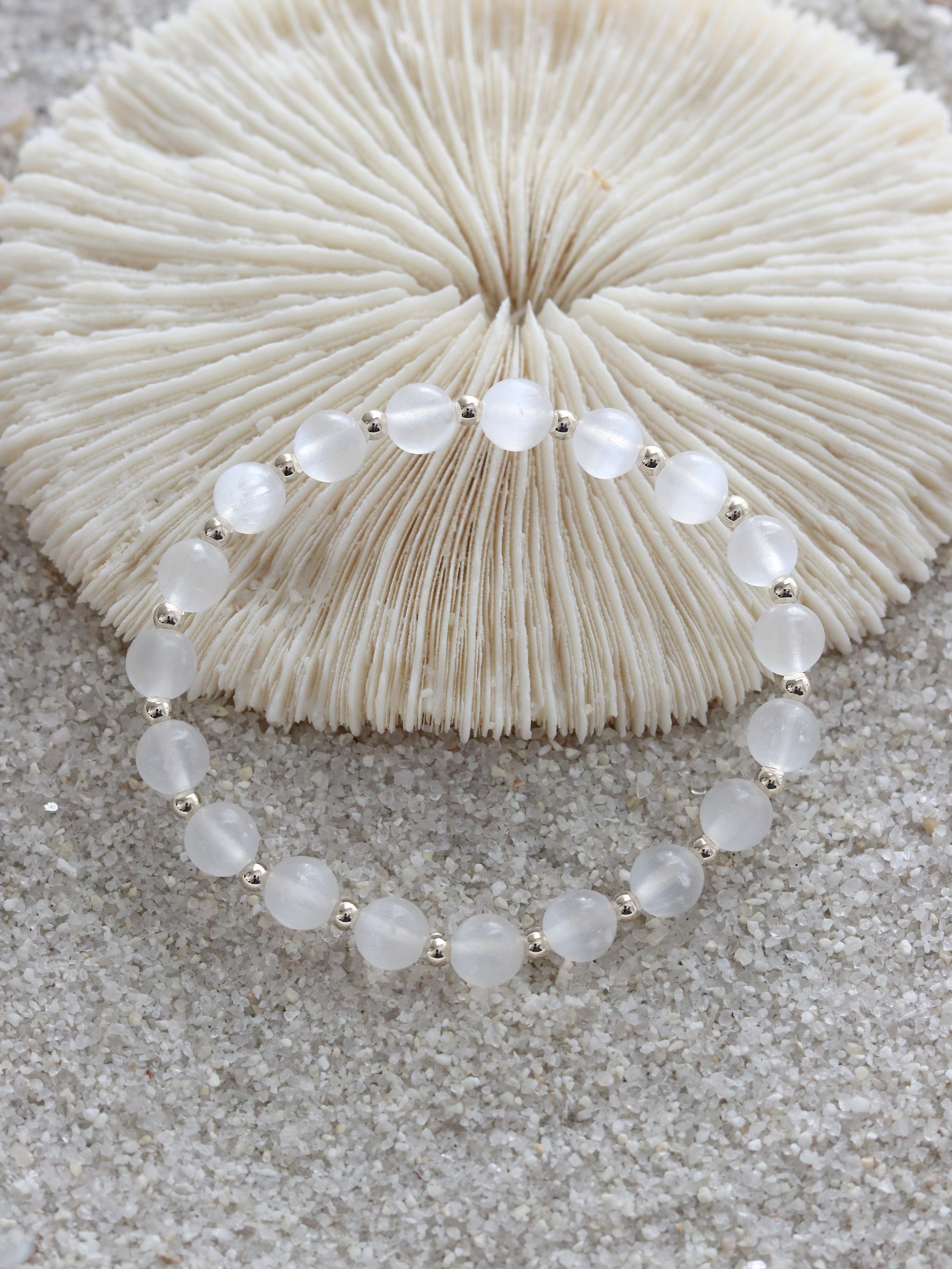 Selenite Mini Satellite Bracelet