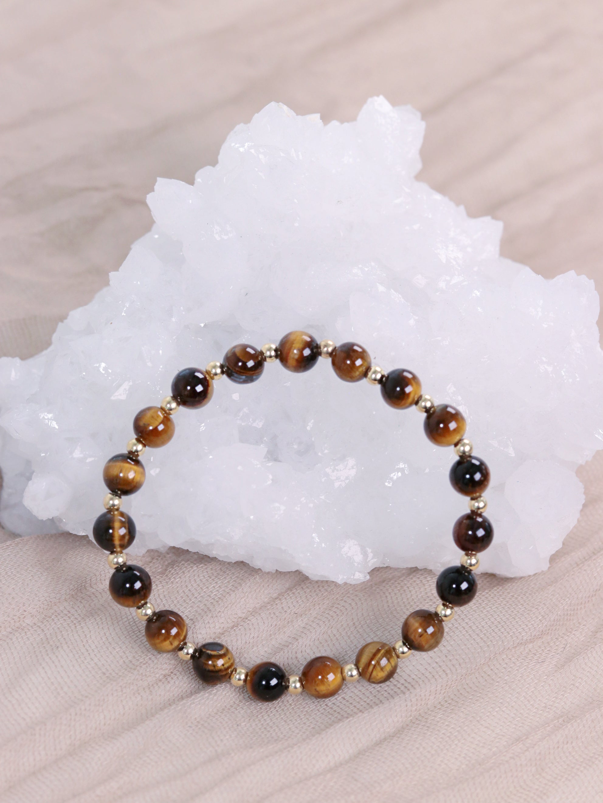 Tigers Eye Mini Satellite Bracelet