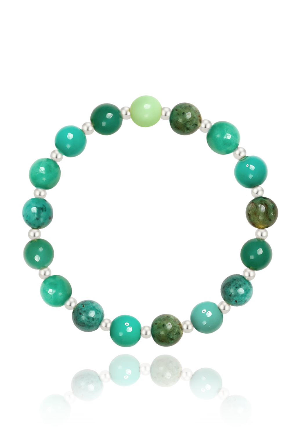 Chrysoprase Mini Satellite Bracelet